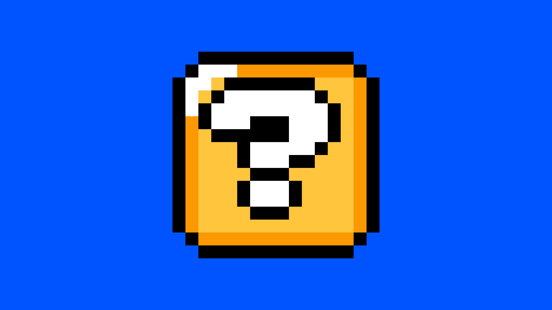 Pixels Questions Boxes Super Mario Simple 1920x1080