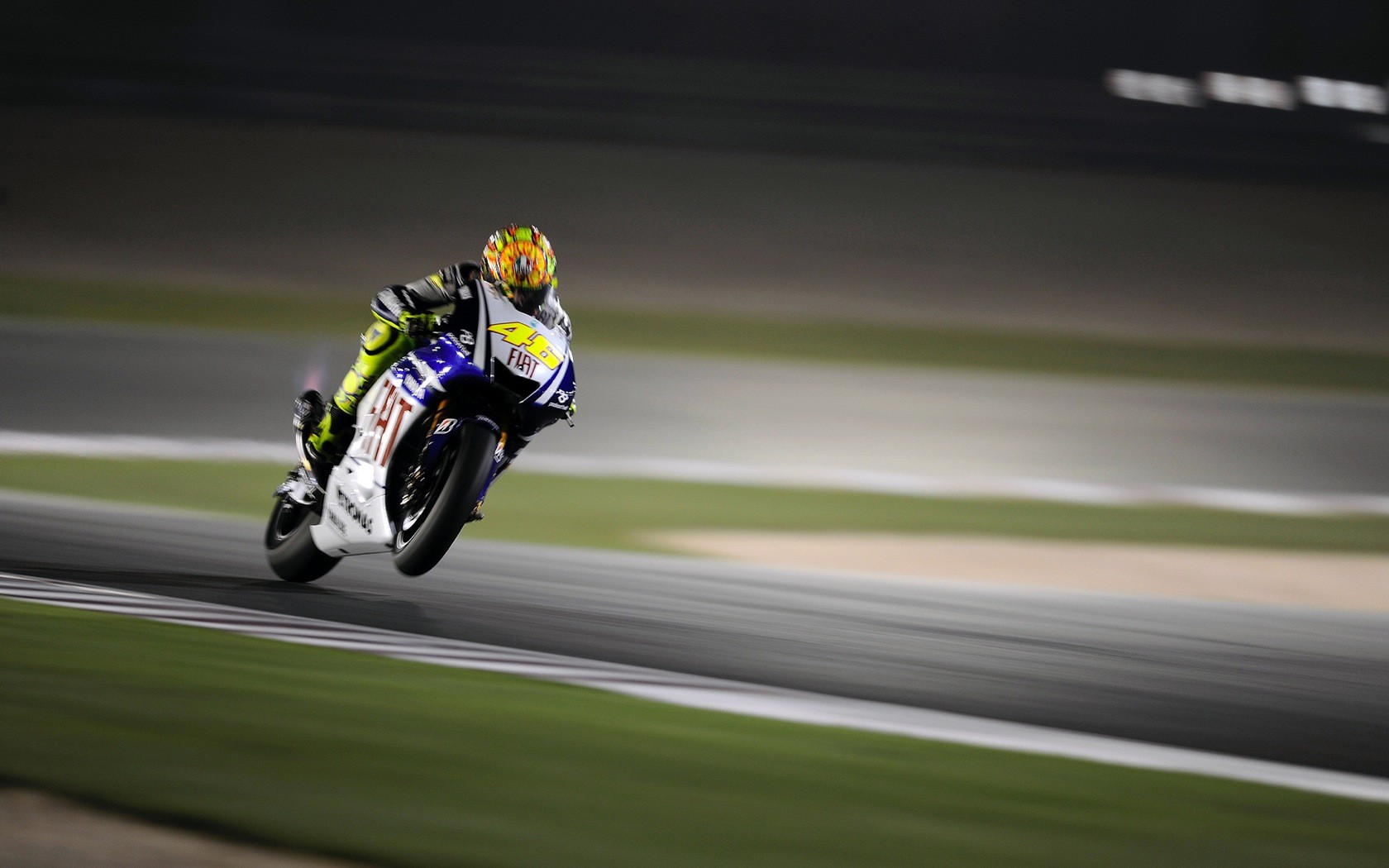 Motorcycle Racing Valentino Rossi Blurred Vehicle 1680x1050