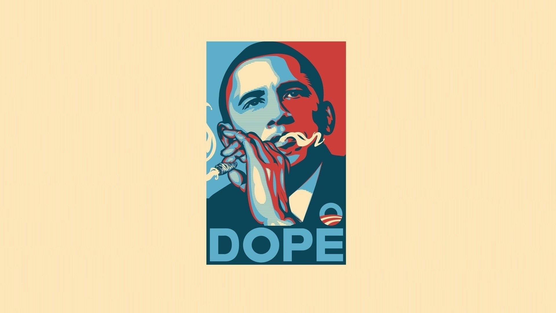 Dope USA Poster Hope Posters Humor Beige Background Beige Presidents 1920x1080