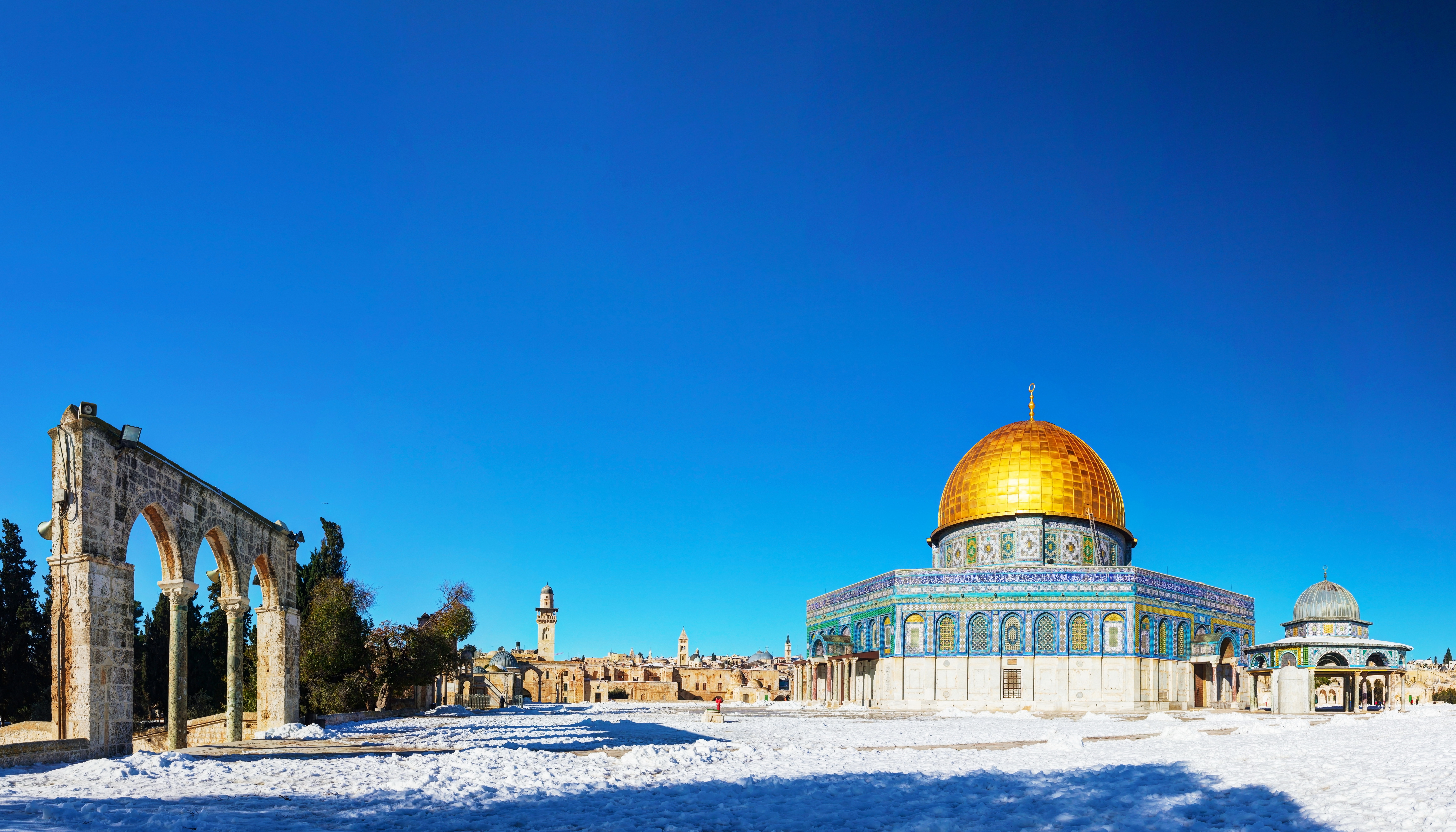 Dome Of The Rock Dome Shrine Jerusalem Israel 7000x4000