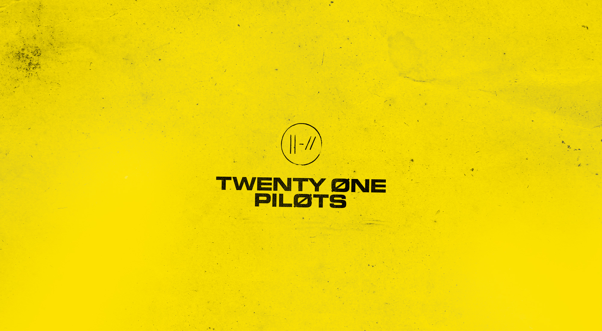 Twenty One Pilots Yellow Trench Minimalism Simple Background Yellow Background Simple 2000x1100