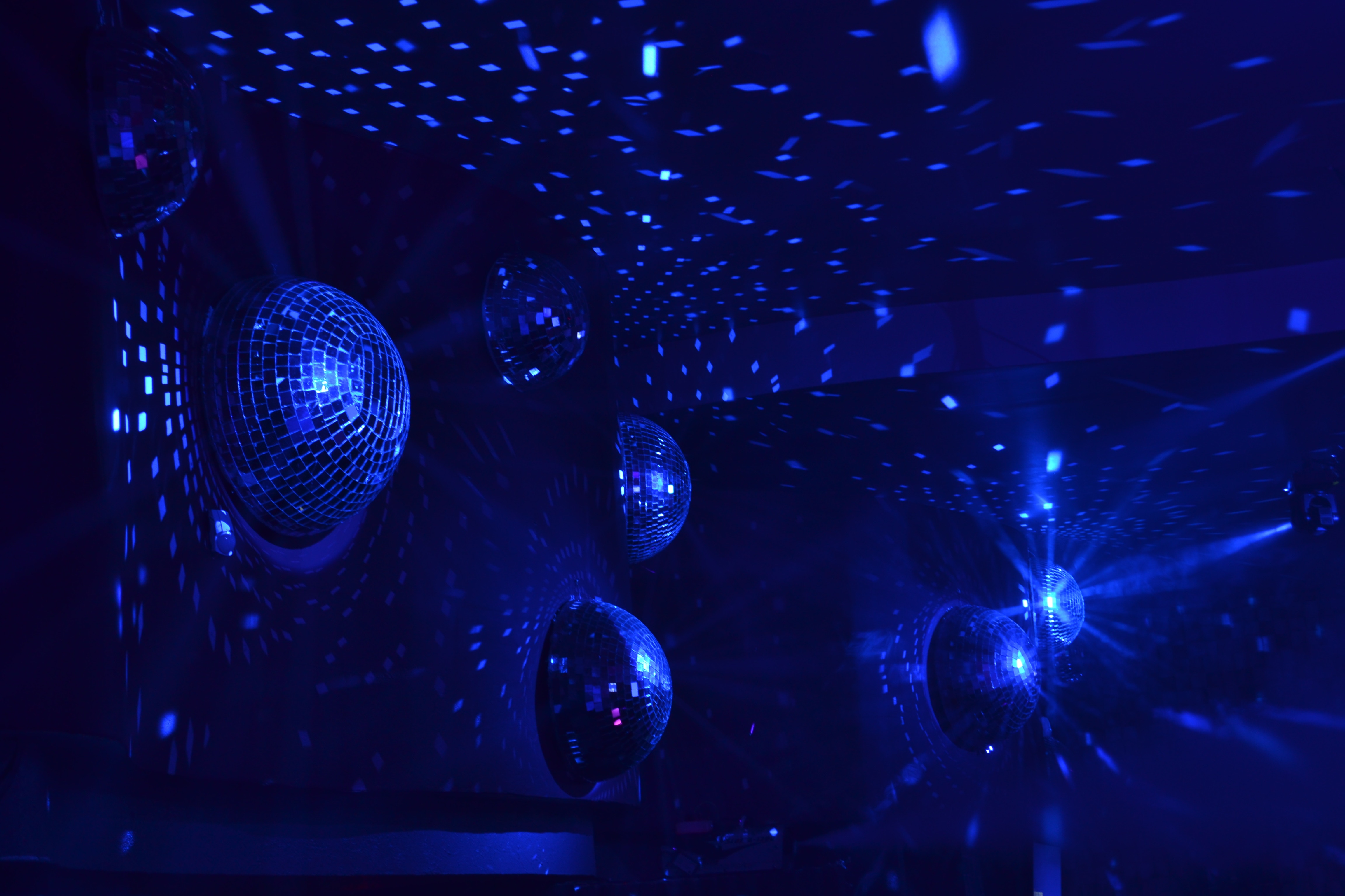 Disco Blue Bright Disco Balls 4608x3072