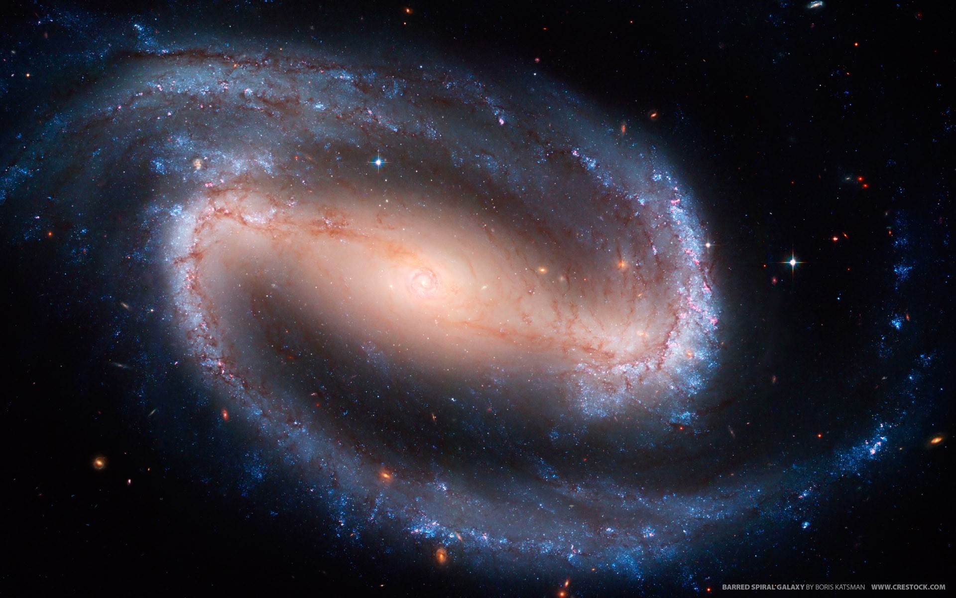 Space Galaxy Spiral Galaxy NGC 1300 1920x1200