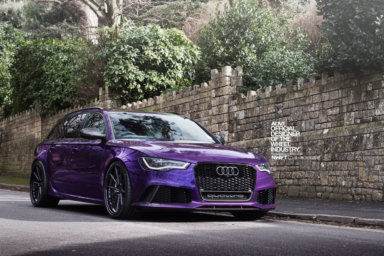 Audi RS6 Purple ADV 1 ADV 1 Wheels Quattro Audi Quattro 1600x1068