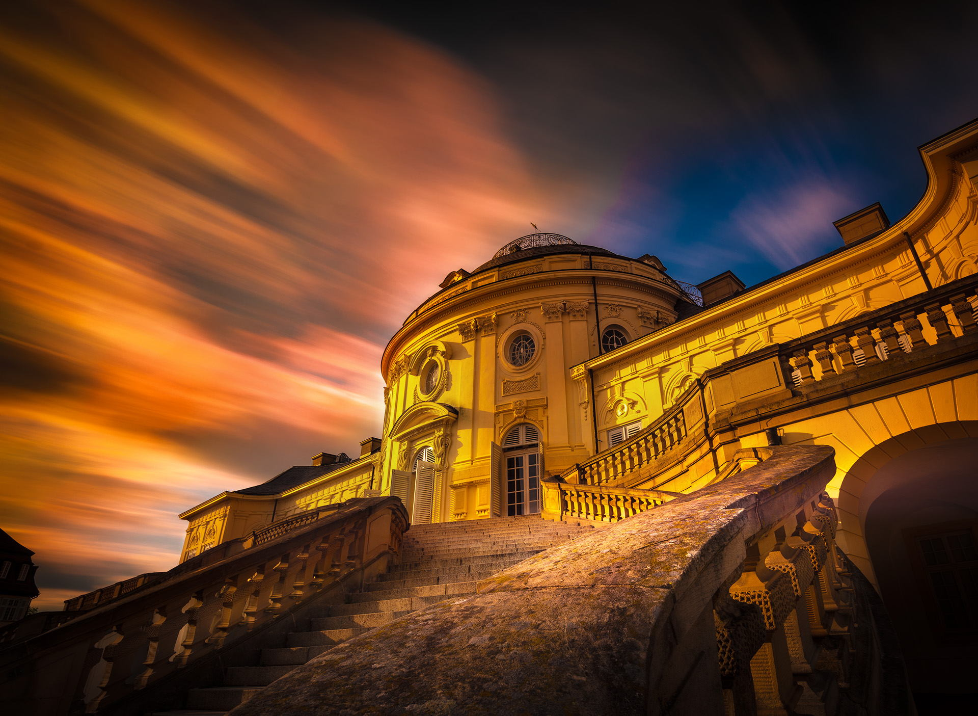 Castle Solitude Germany Stuttgart Palace Building 1920x1405