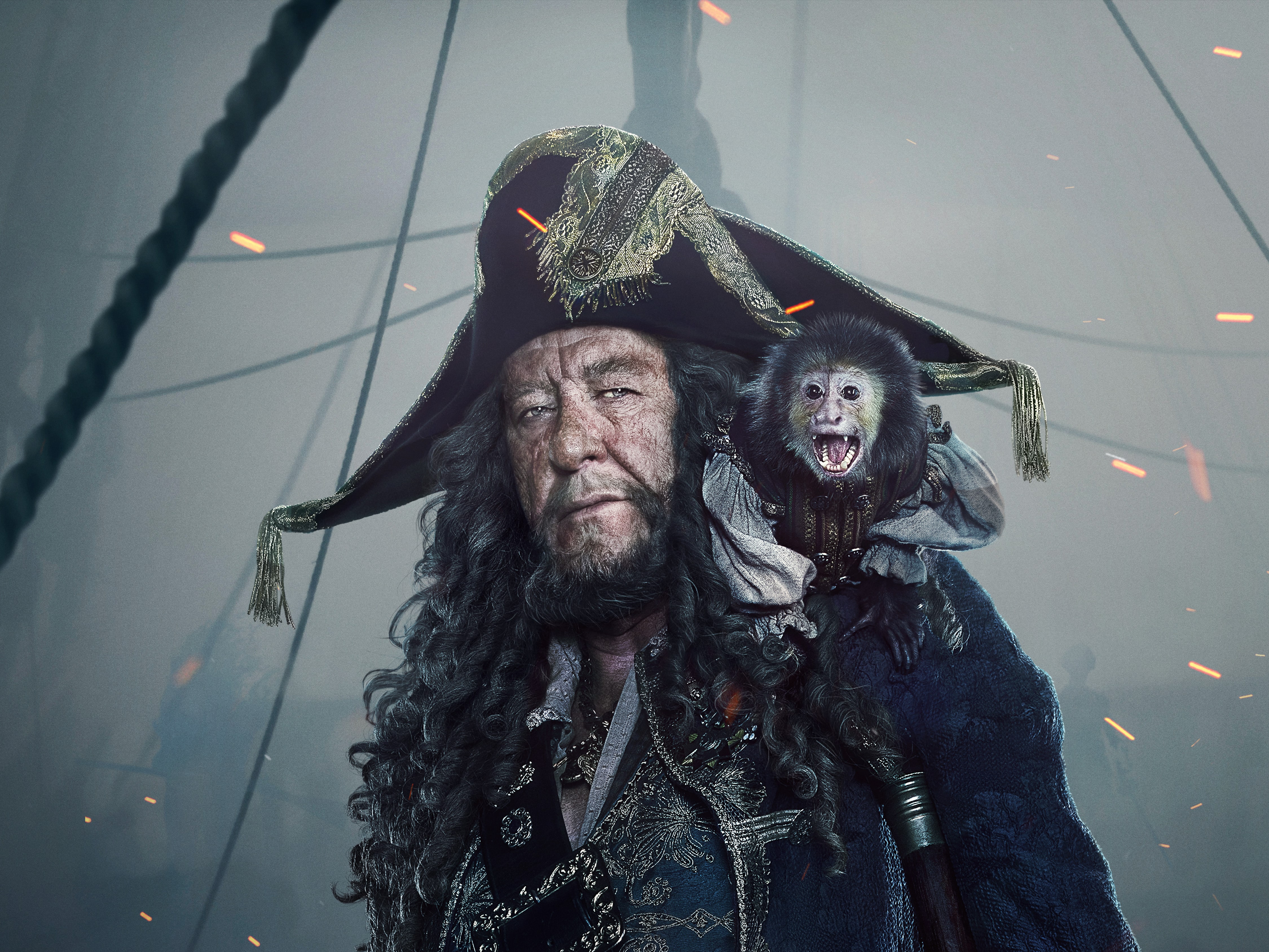 Pirates Of The Caribbean Dead Men Tell No Tales Pirates Of The Caribbean Movies Geoffrey Rush 4500x3375