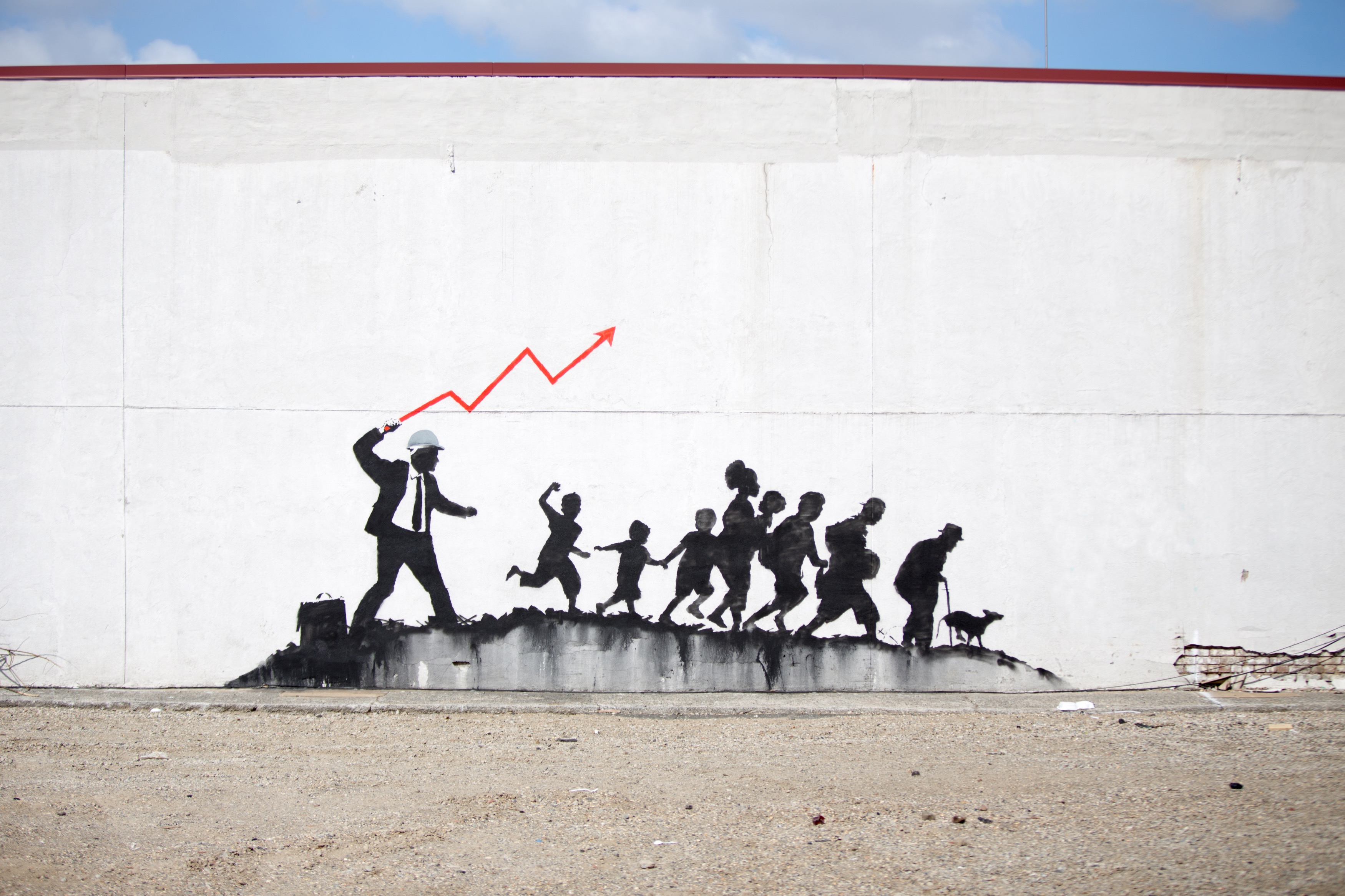 Banksy Graffiti Concrete Urban Wall Street Art Humor 3500x2333