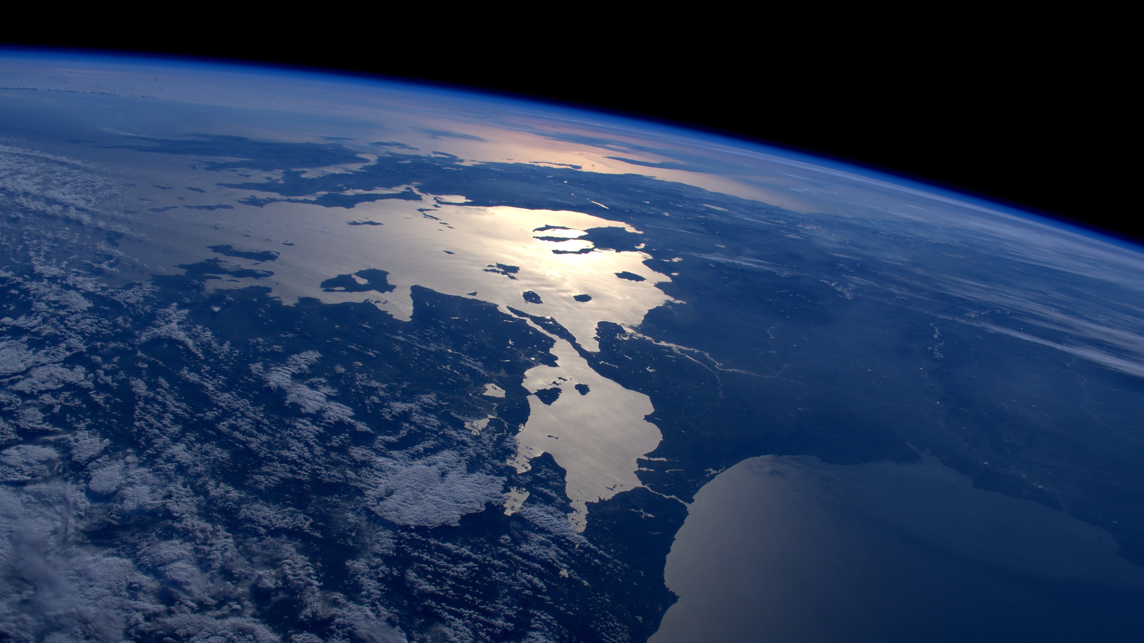 Earth Space Greece Bulgaria Turkey Serbia Mediterranean Black Sea Atmosphere 3840x2160