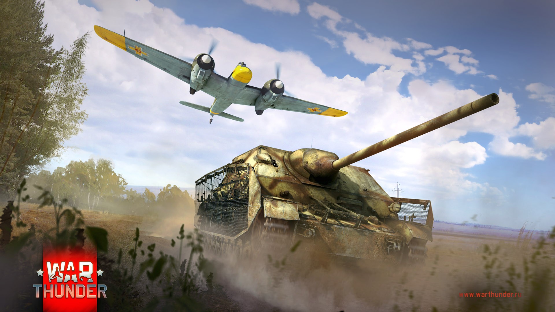 War Thunder Tank Airplane Gaijin Entertainment Video Games 1920x1080
