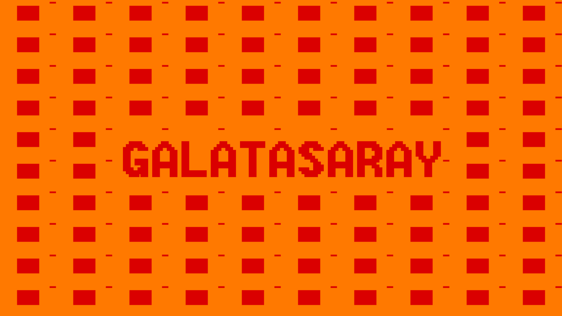 Galatasaray S K Pixels Digital Art Orange 1920x1080
