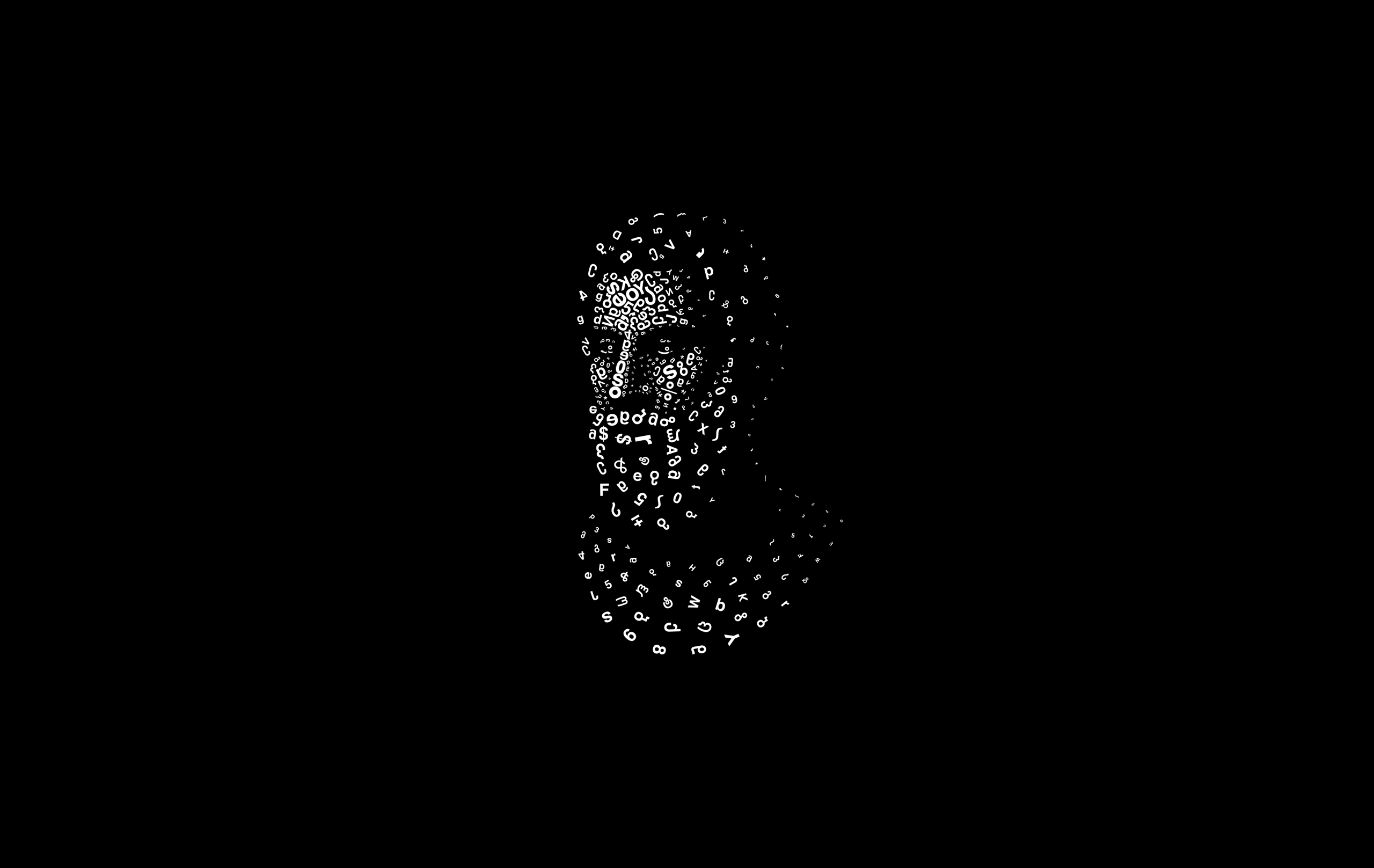 Minimalism Monochrome Black Background Face Greek Philosophers Numbers Beard Typography 2560x1617