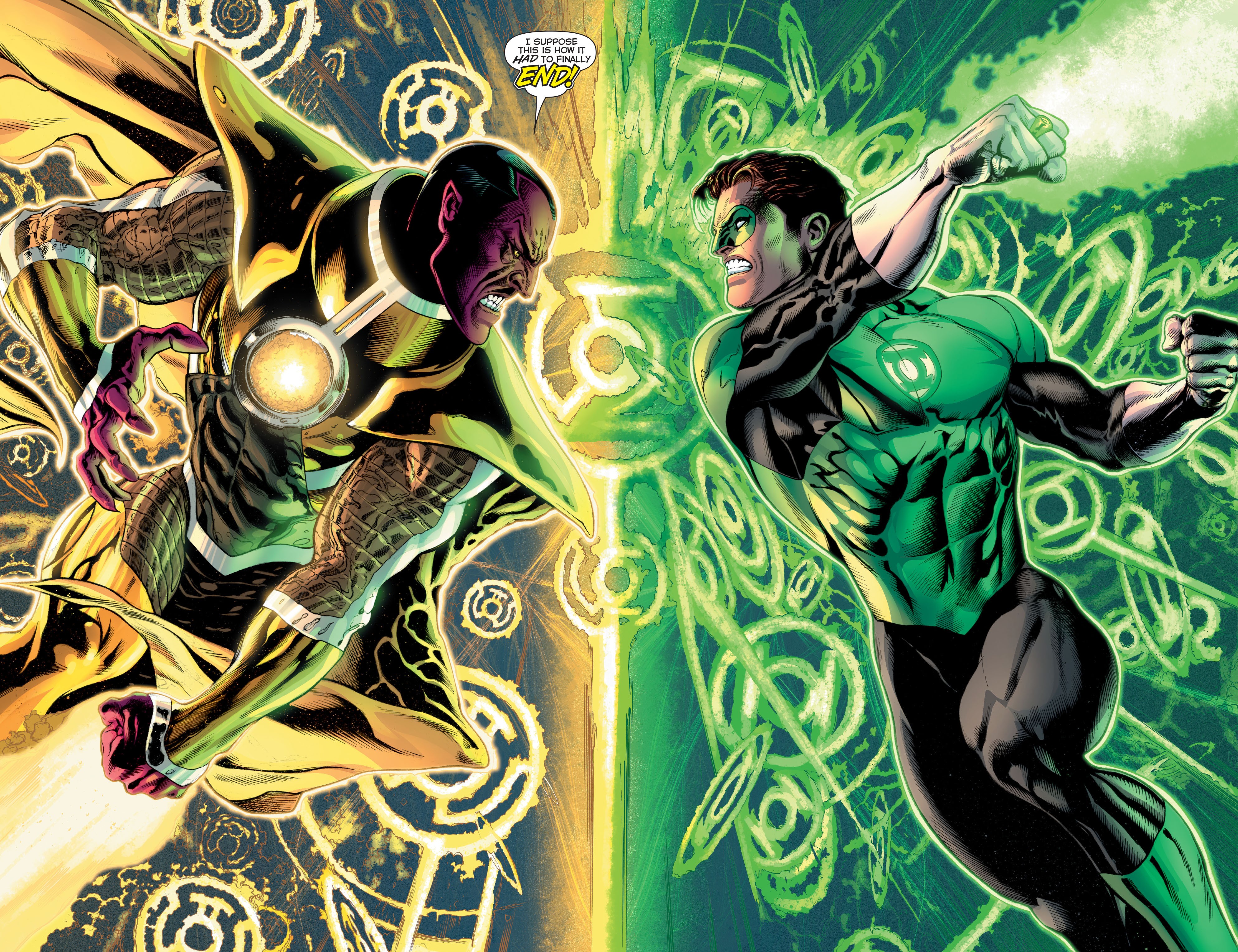 Green Lantern Hal Jordan Comic Art Comics 3975x3056