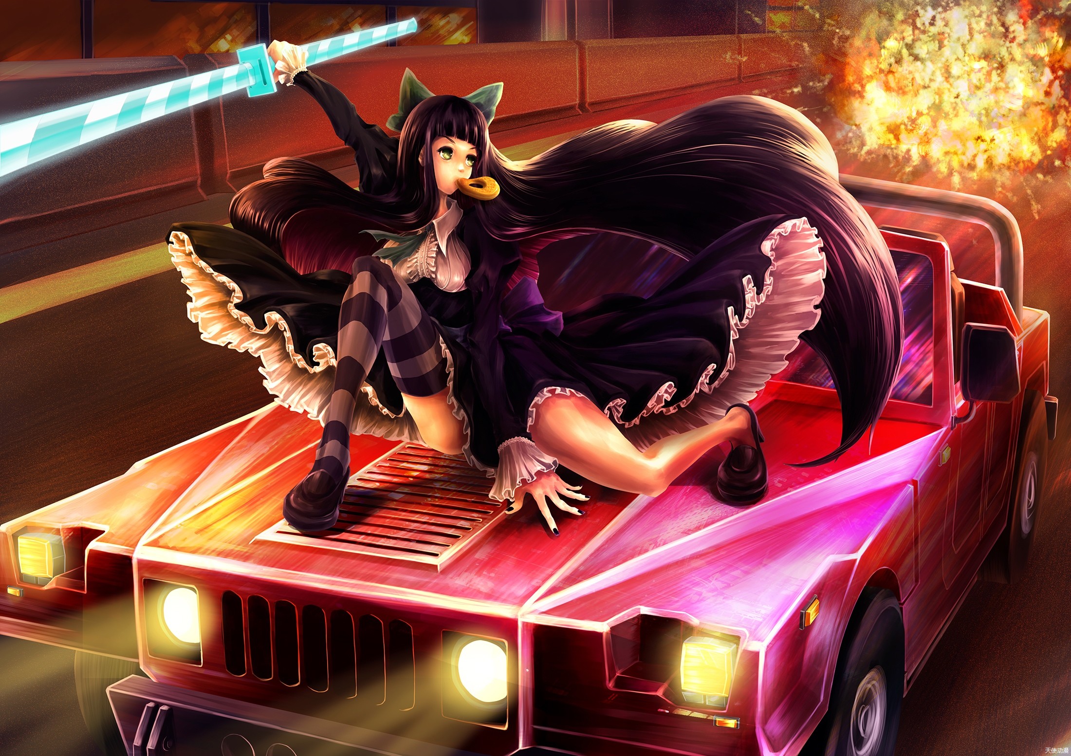 Anime Panty And Stocking With Garterbelt Anarchy Stocking 2200x1553