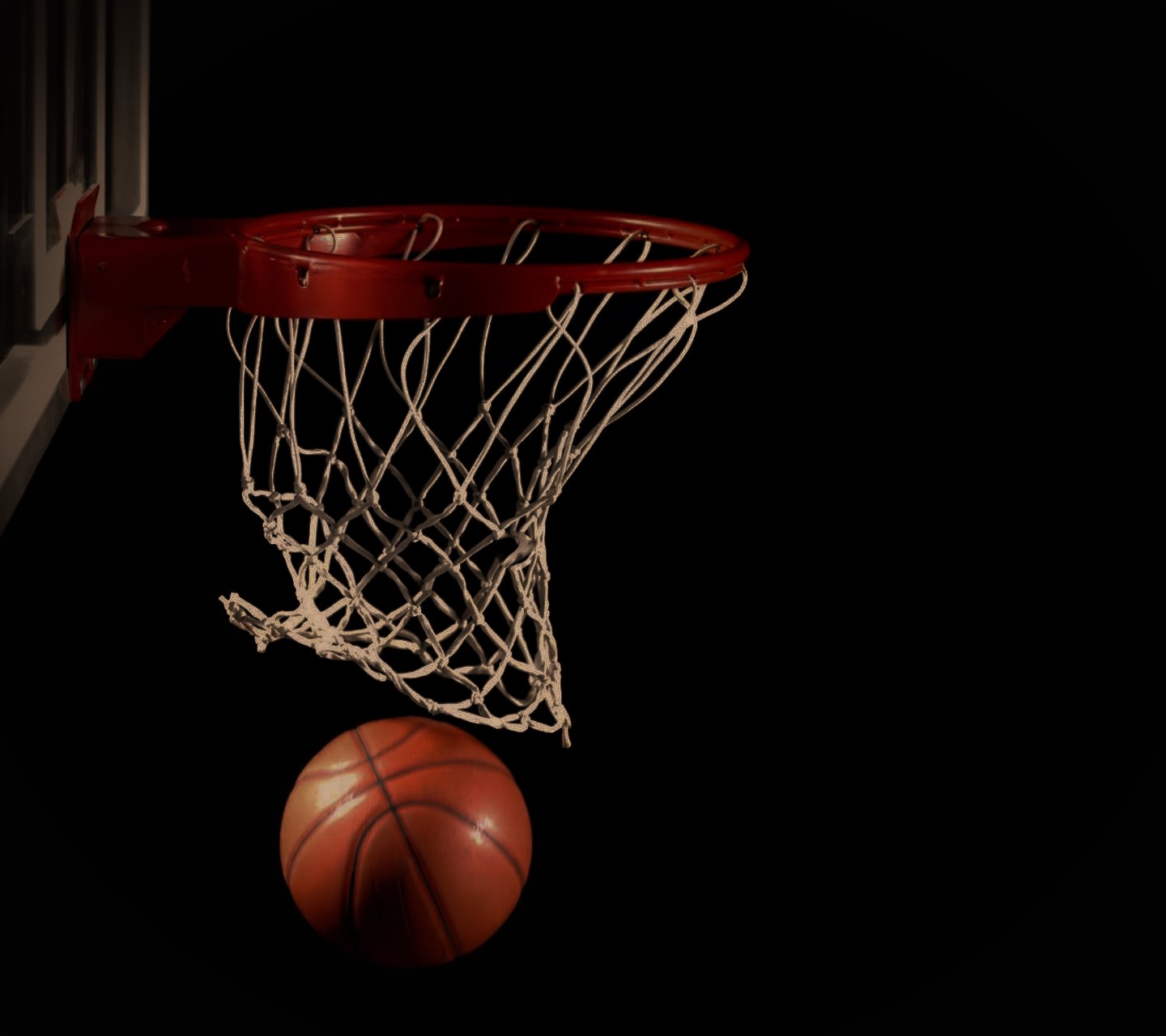 Basketball Hoop Dark Ball Black 1440x1280