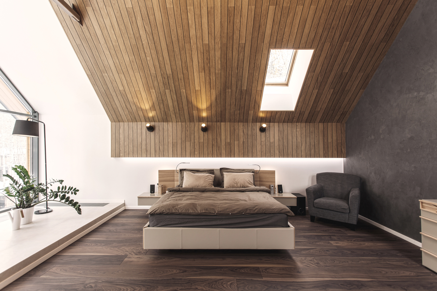 Bed Bedroom Interior Interior Design Modern 1501x1000