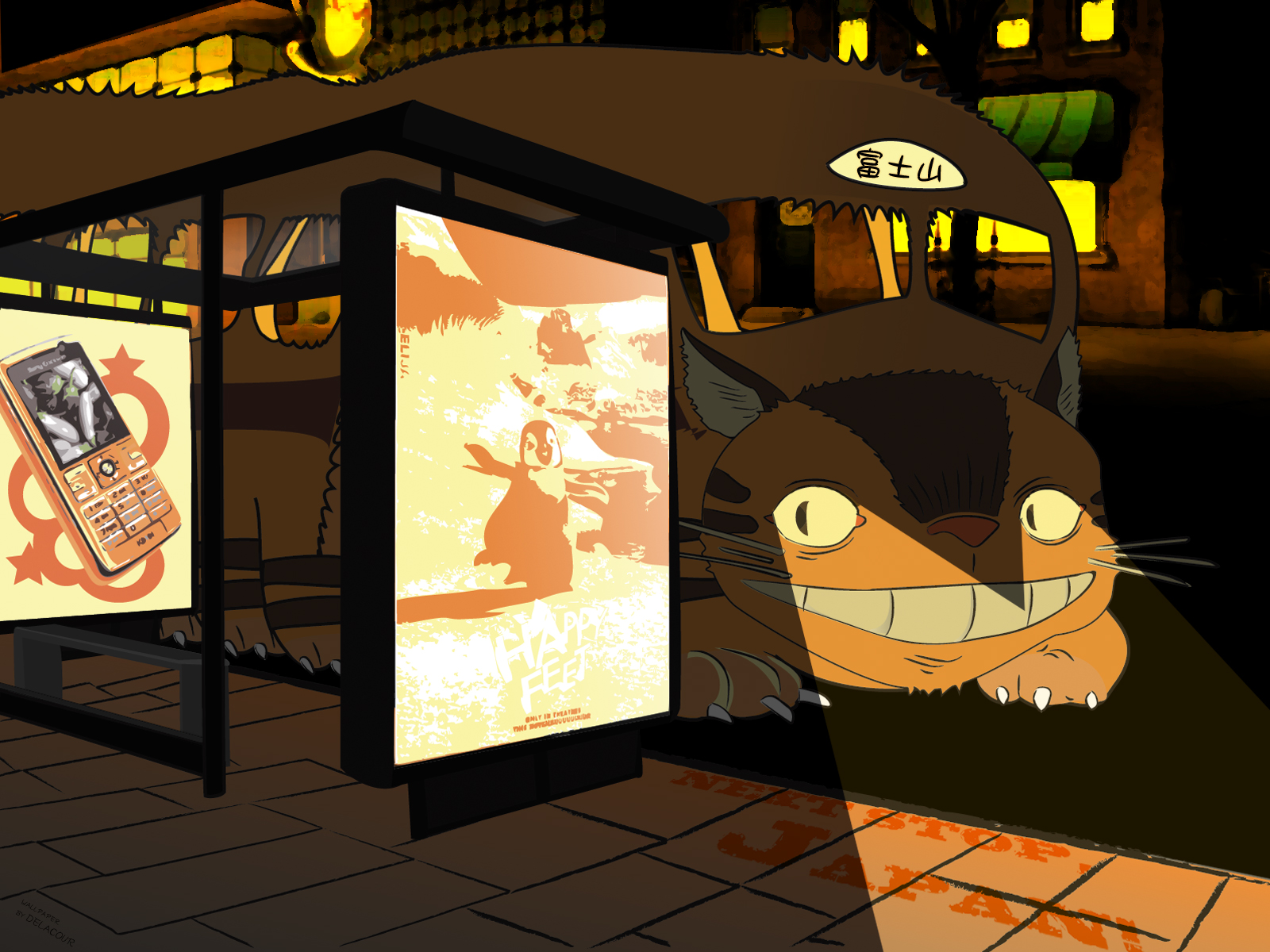 Catbus My Neighbor Totoro 1600x1200