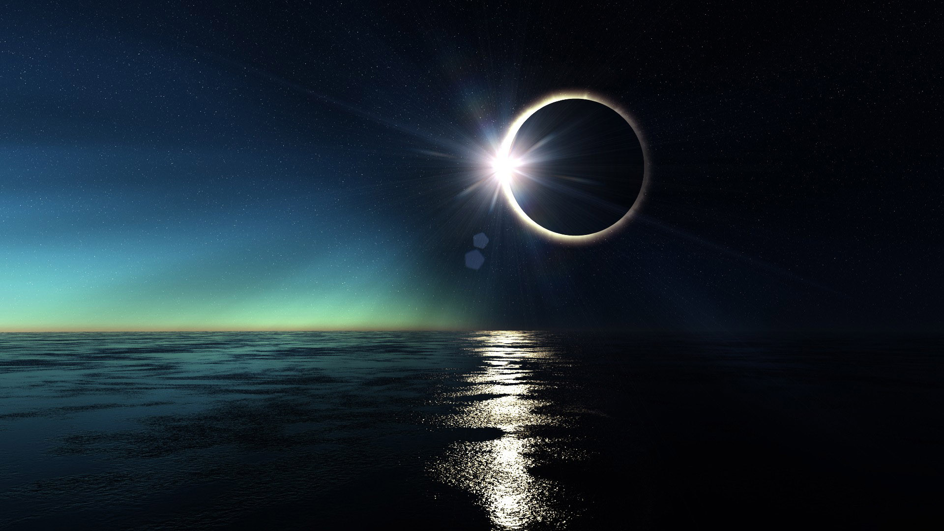 Earth Solar Eclipse 1920x1080