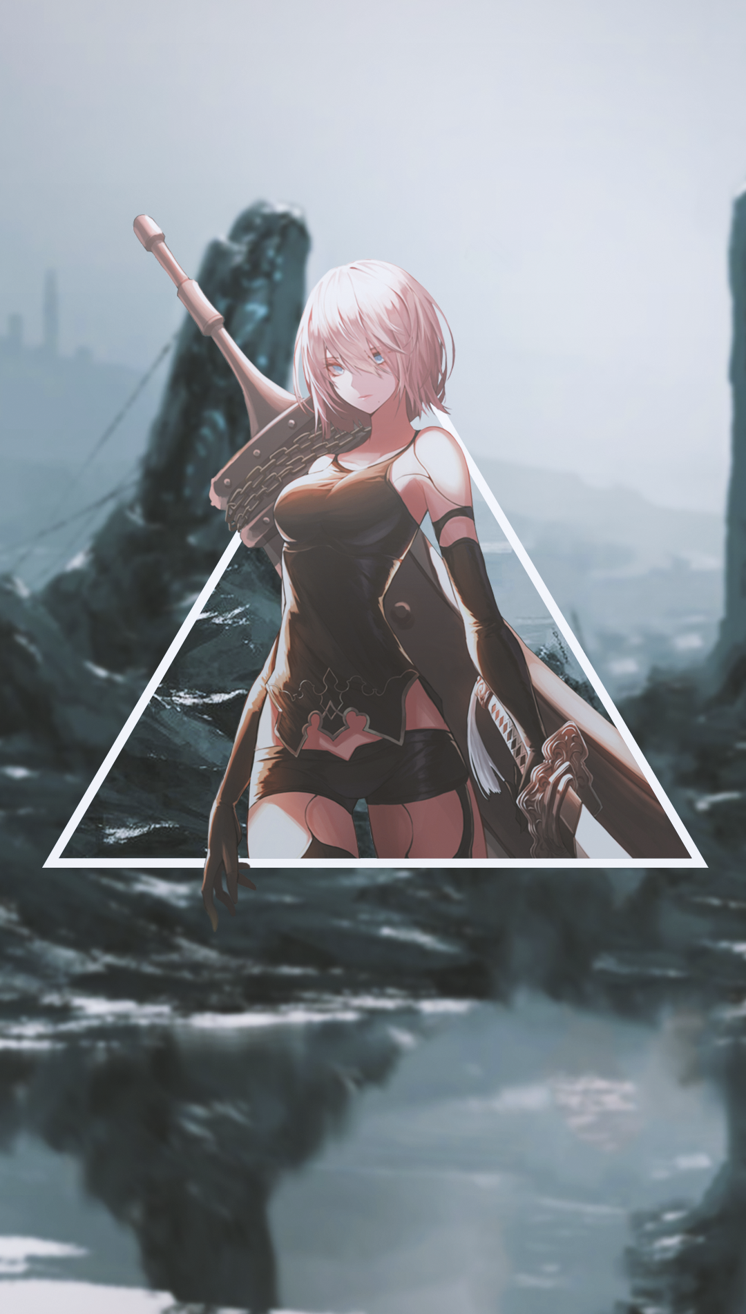 Anime Girls Anime Picture In Picture A2 Nier Automata 1080x1902