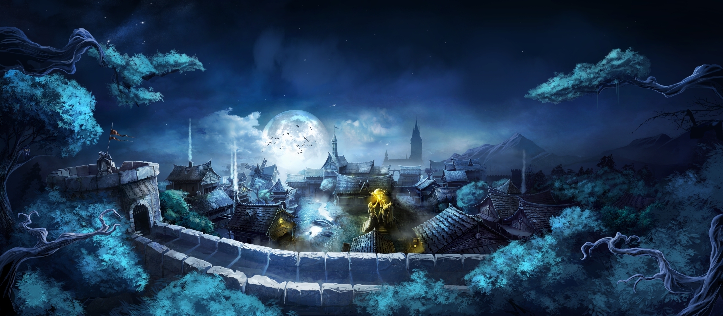 Video Game Trine 2469x1080