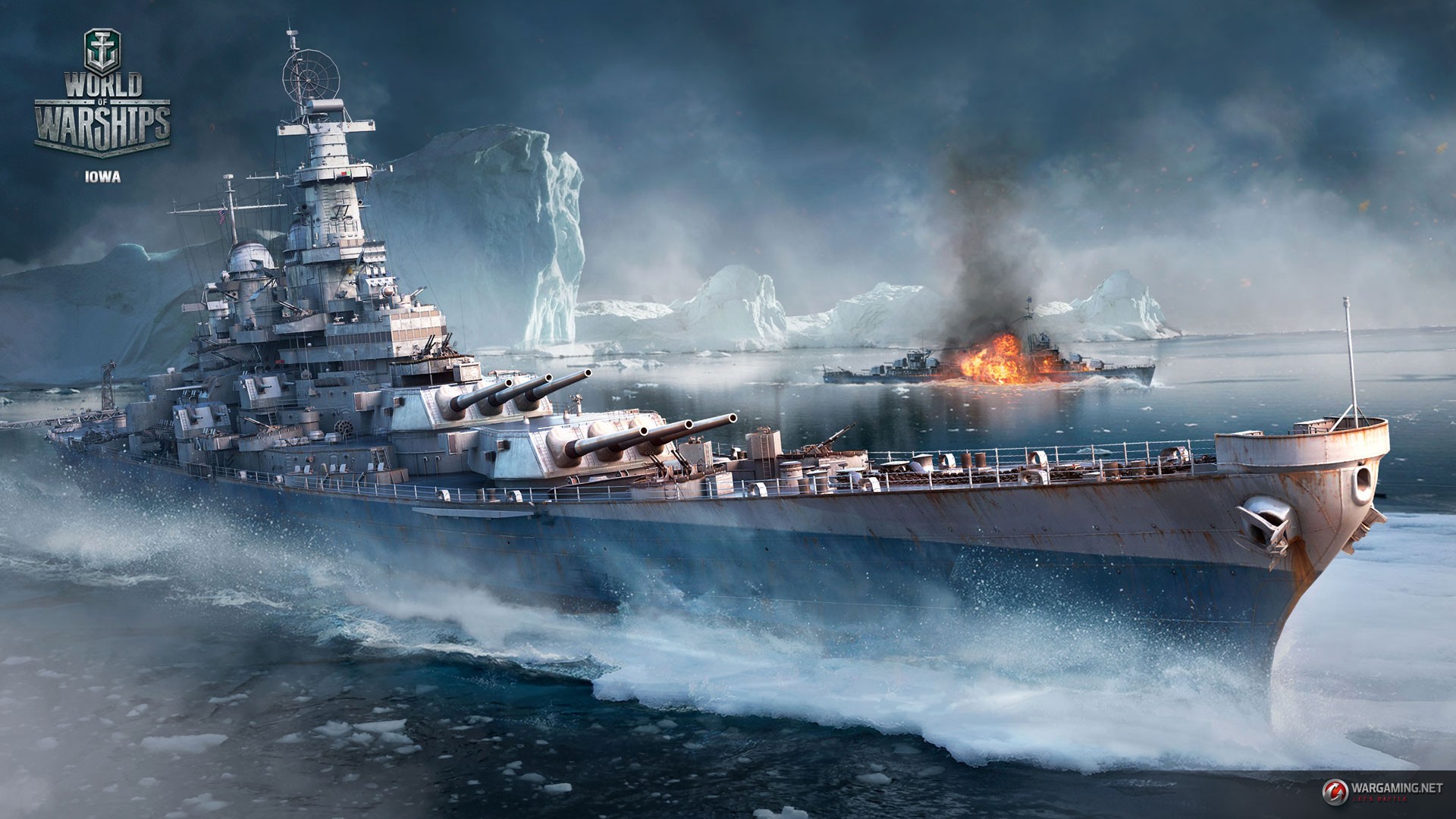 World Of Warships Video Games World War Ii Battleships Iceberg 1920x1080