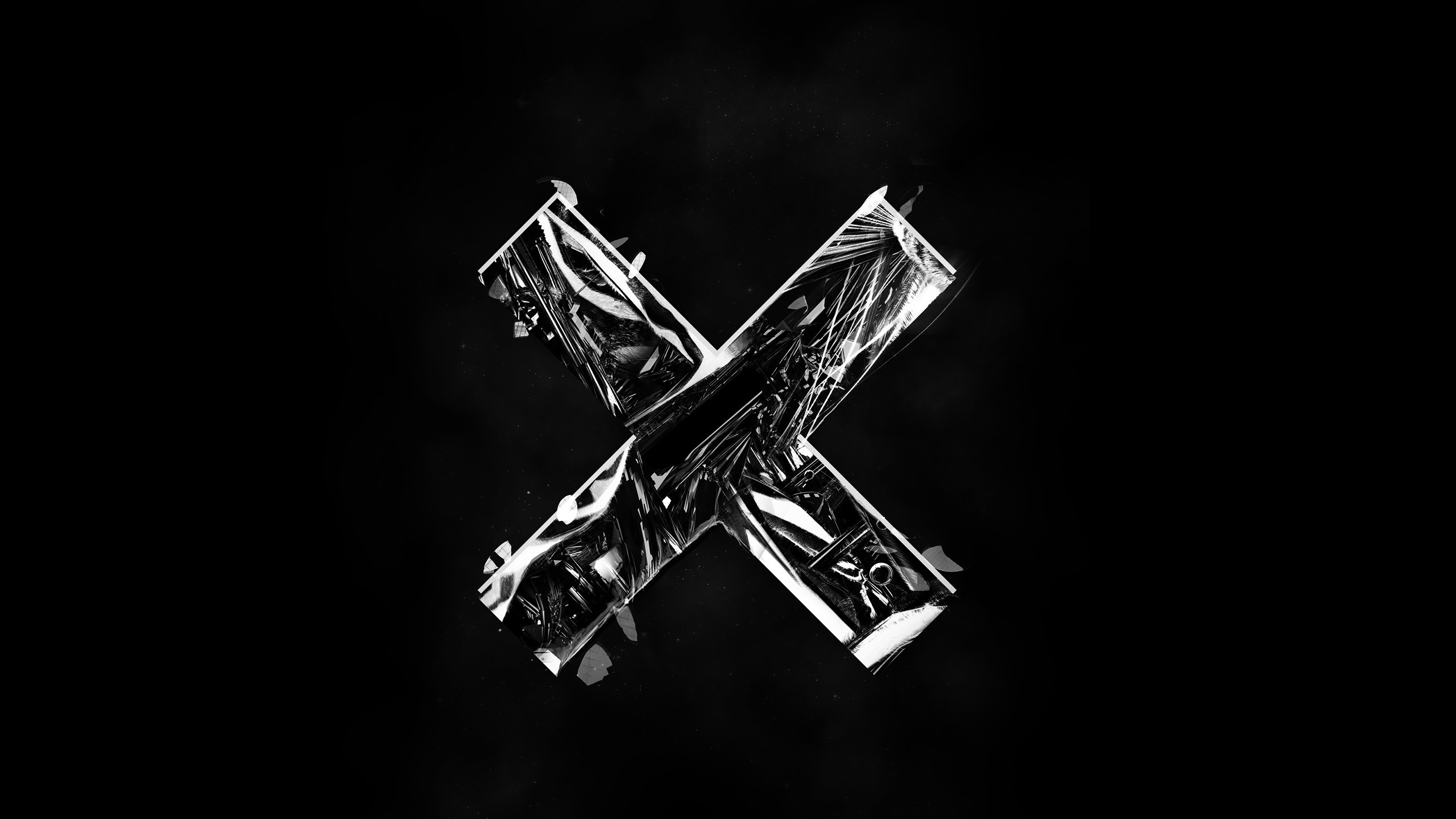 The XX Black White Photoshop Adobe Illustrator Minimalism 2560x1440