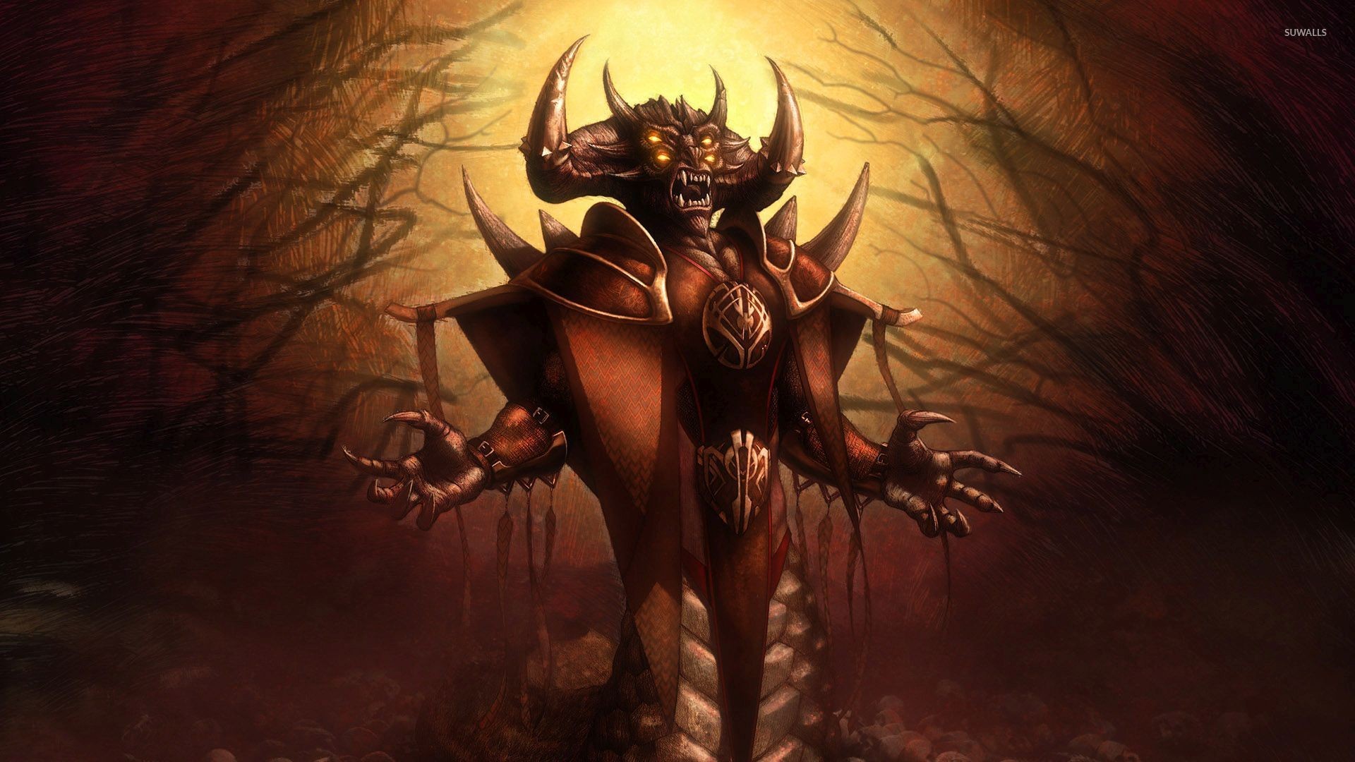 Demon Krampus Creature Fantasy Art 1920x1080