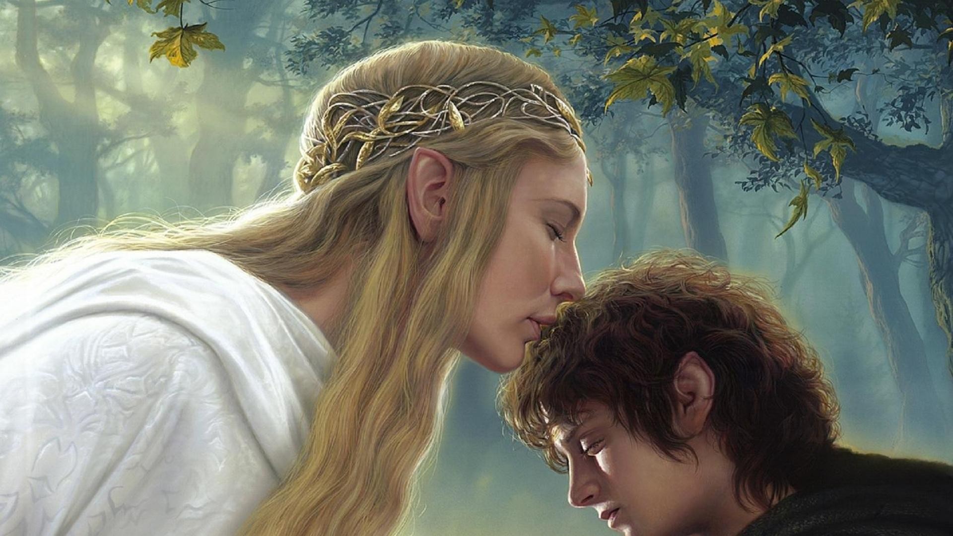 Fantasy Art Movies The Lord Of The Rings Galadriel Frodo Baggins 1920x1080
