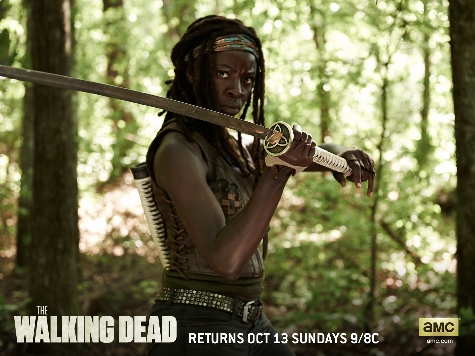 Danai Gurira Michonne The Walking Dead The Walking Dead Sword 1600x1200