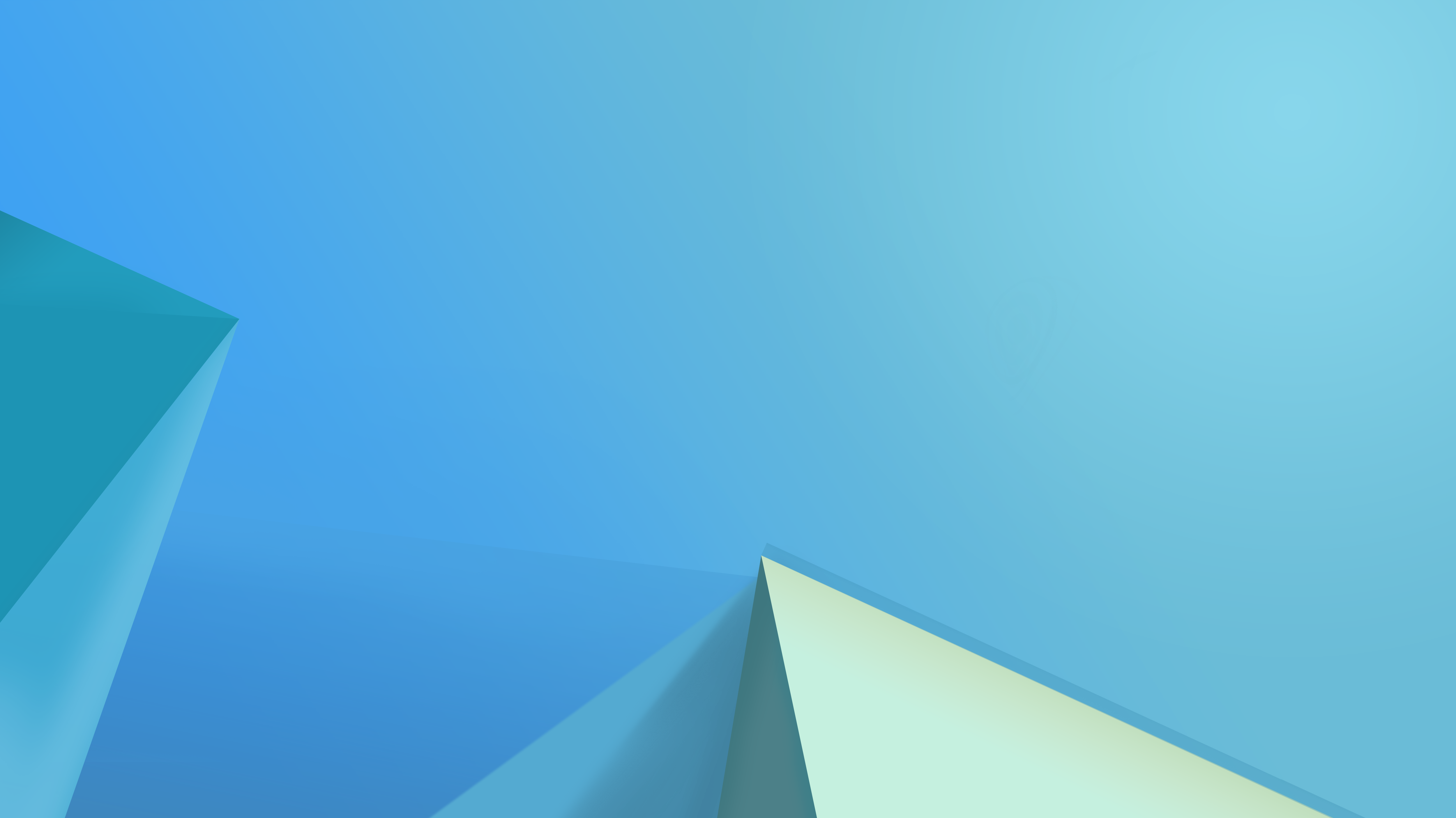 3D Abstract Blue Perspective 5000x2811