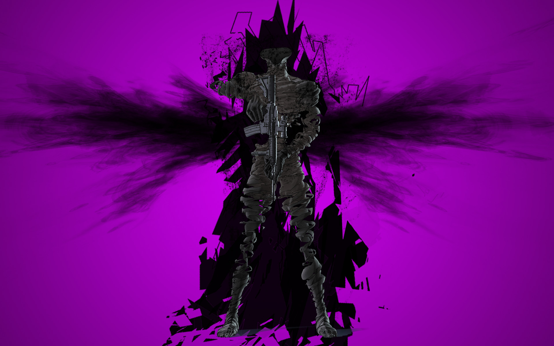 Anime Dark Black Purple Horror Creepy Shadow Ajin Demi Human 1920x1200