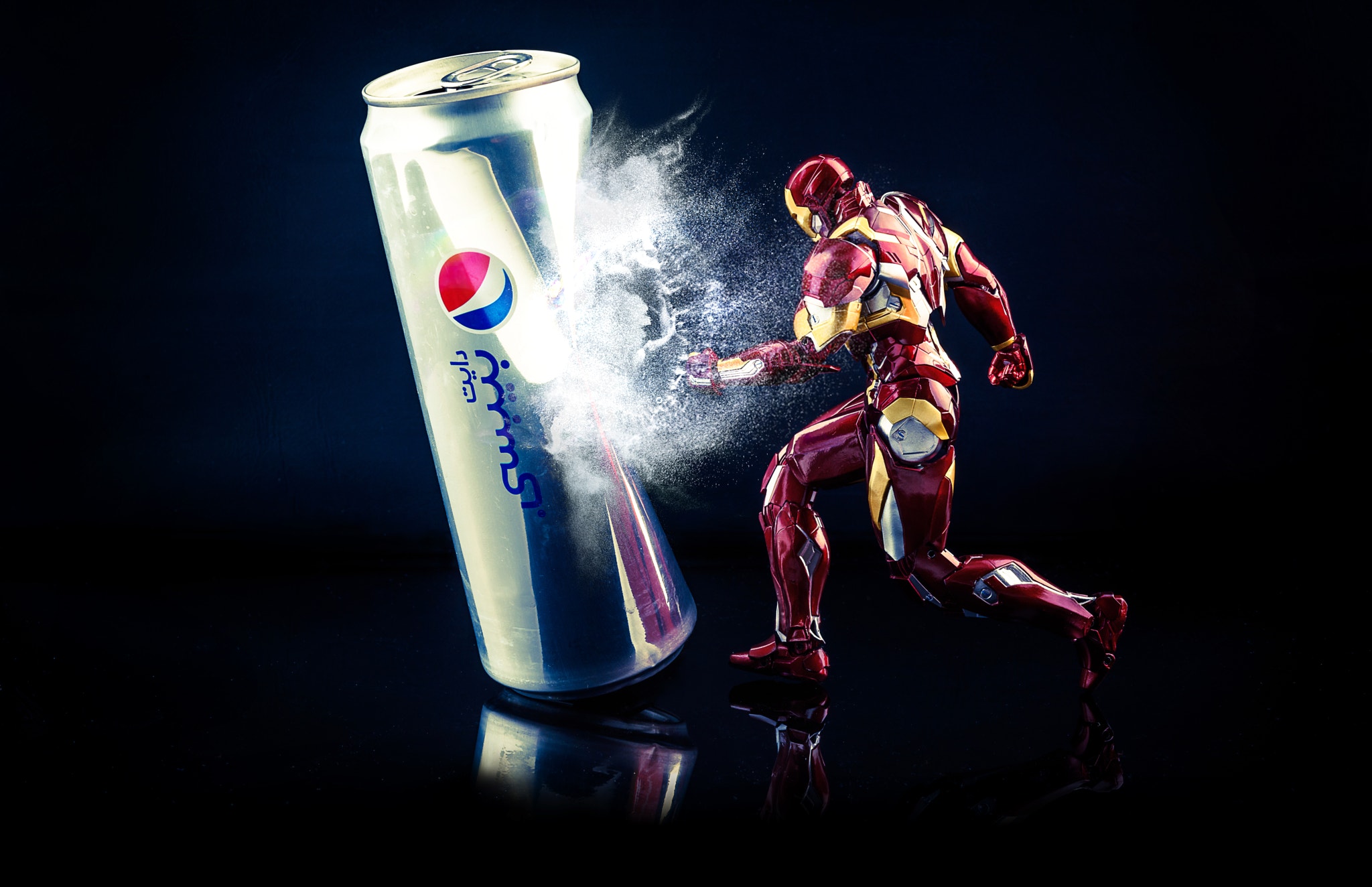Pepsi Toys Iron Man Digital Art 500px 2048x1324