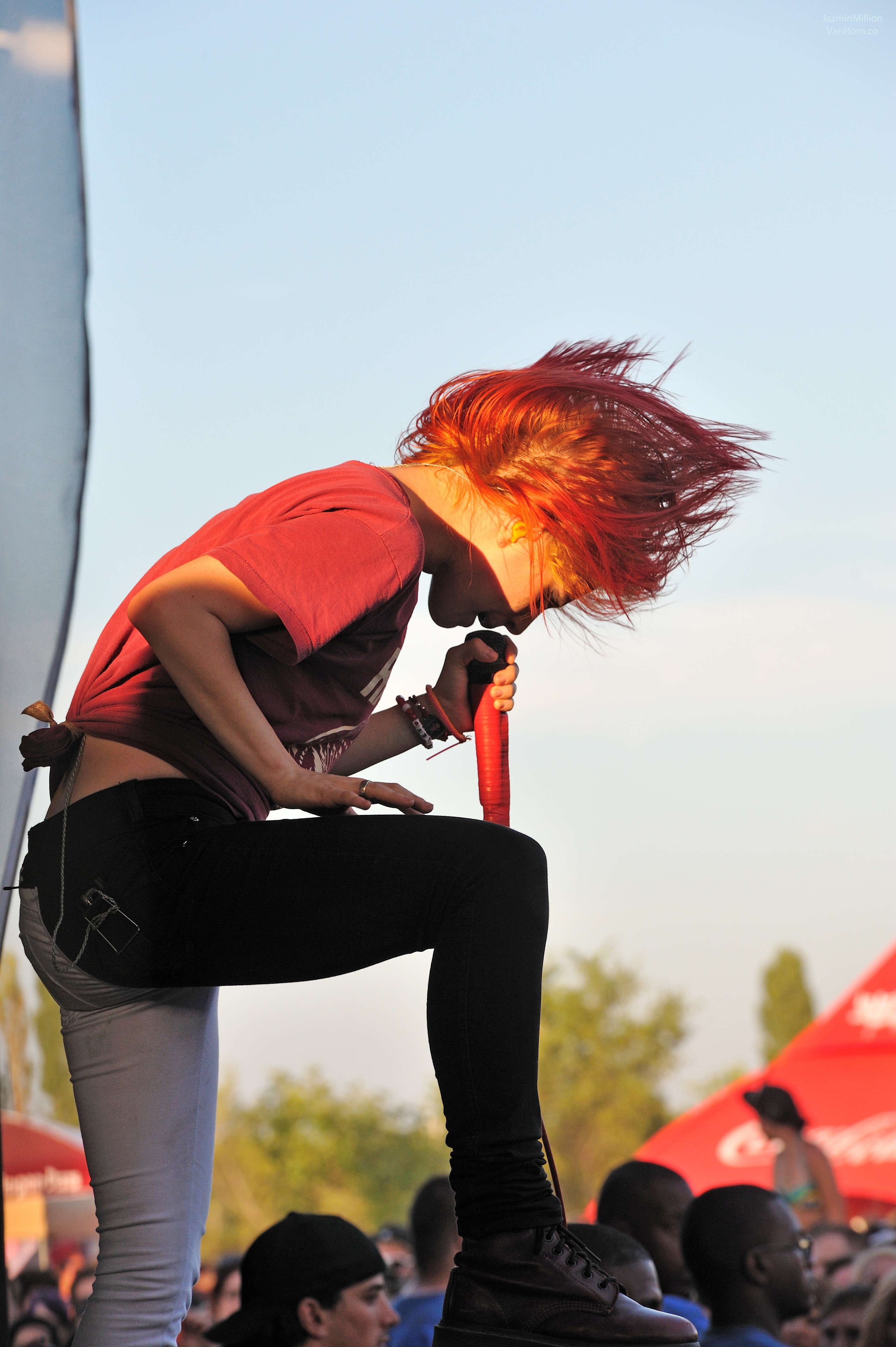 Hayley Williams Singing Women Redhead Paramore Stage Shots 2832x4256