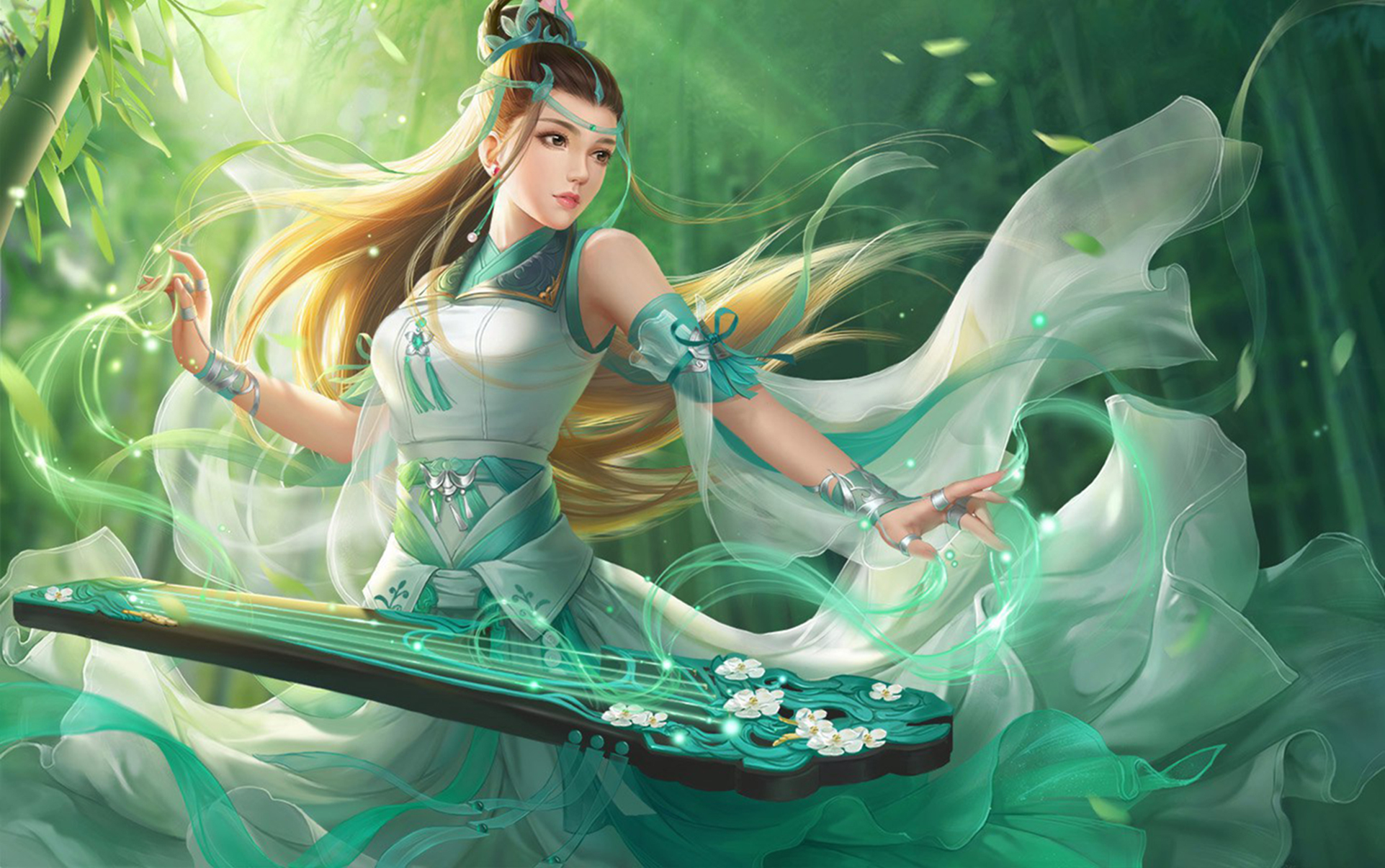 Fantasy Girl Fantasy Art WuXia Chinese Dress 1923x1206