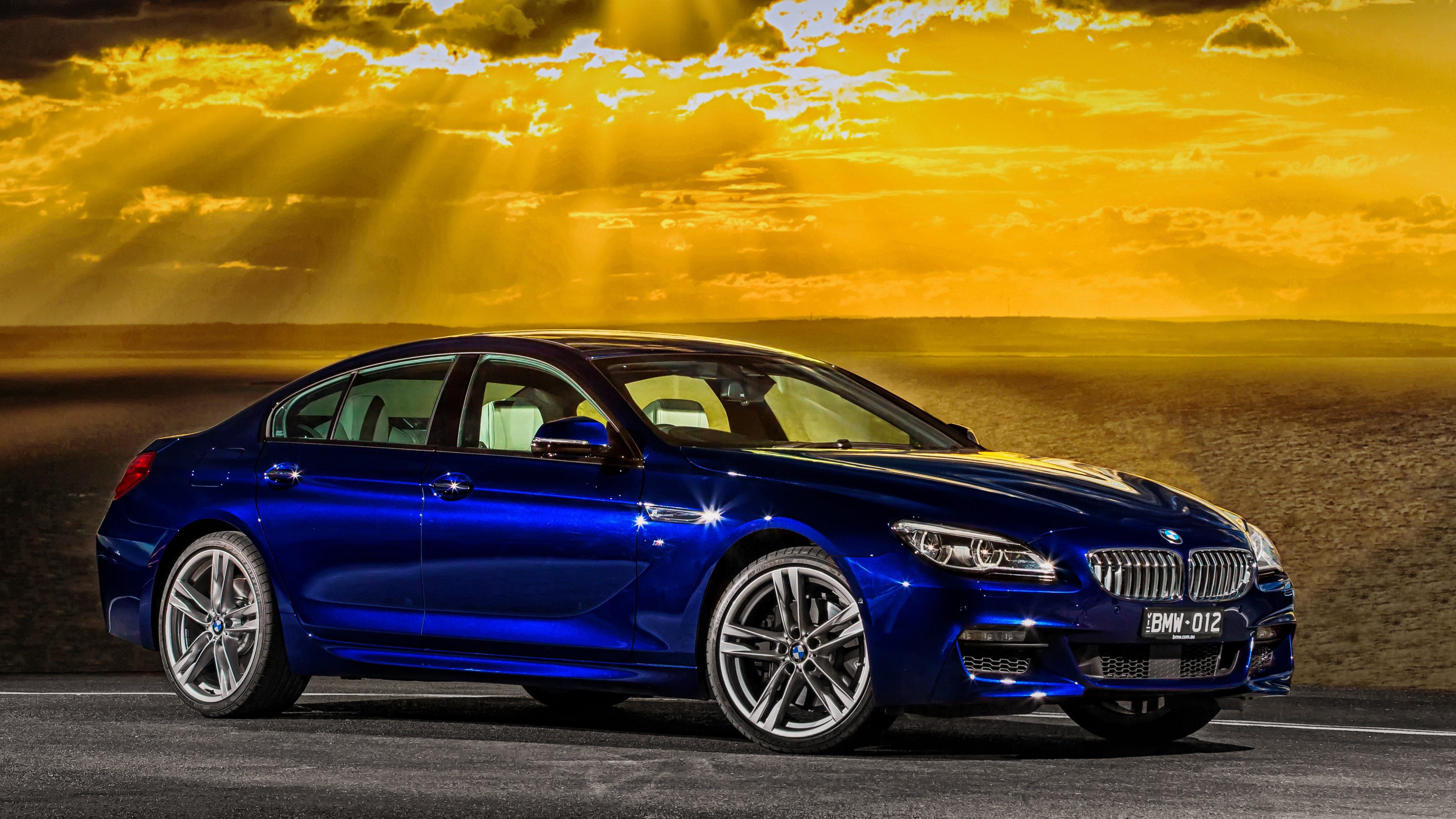 BMW M6 BMW Blue Car Sport Car Car Vehicle 4096x2304