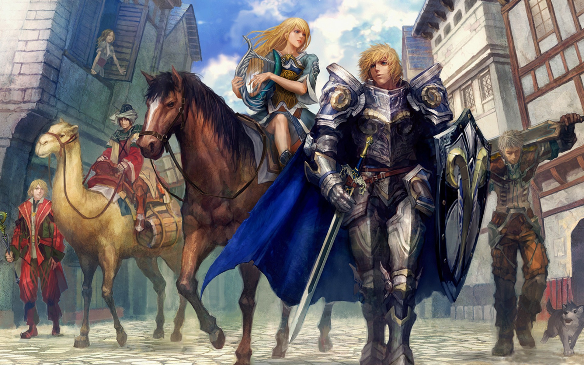 Fantasy Art Armor Horse Camels 1920x1200