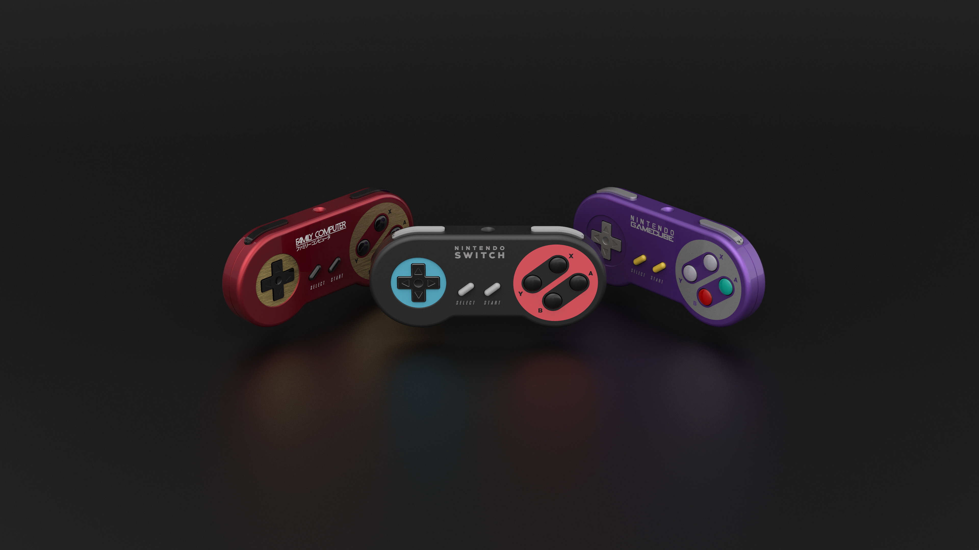 Video Games Consoles Super Nintendo Nintendo Switch Nintendo Gamecube 3d Object 3d Design 3D Nintend 3840x2160