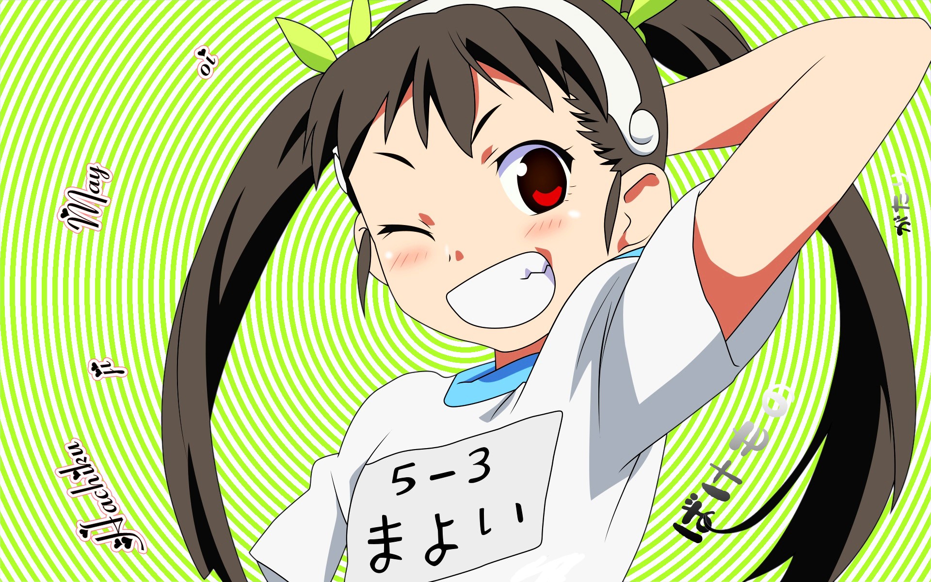 Monogatari Series Hachikuji Mayoi Anime Girls Twintails 1920x1200