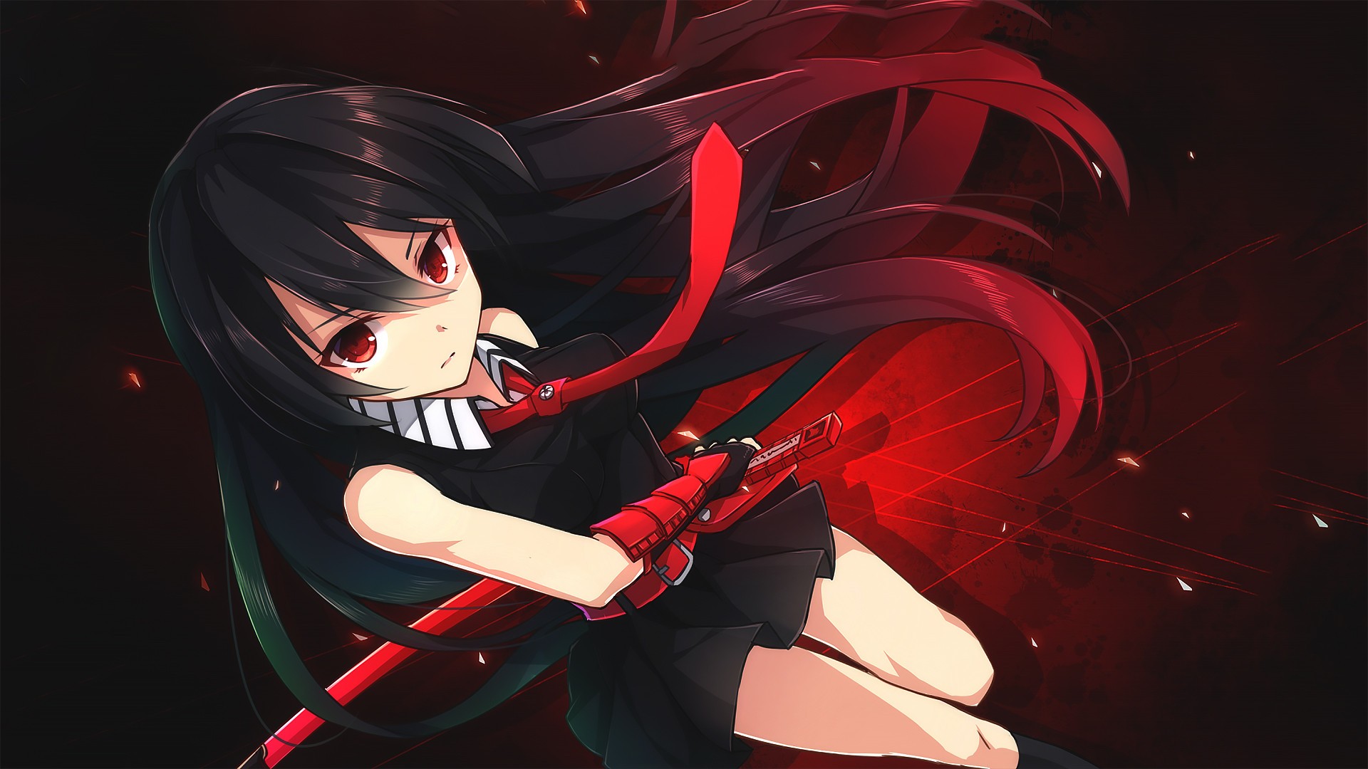 Anime Anime Girls Long Hair Sword Weapon Akame Ga Kill Akame 1920x1080