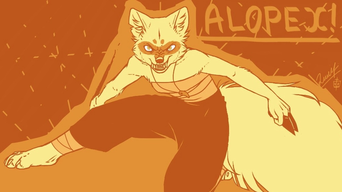 Furry Anthro Orange 1366x768