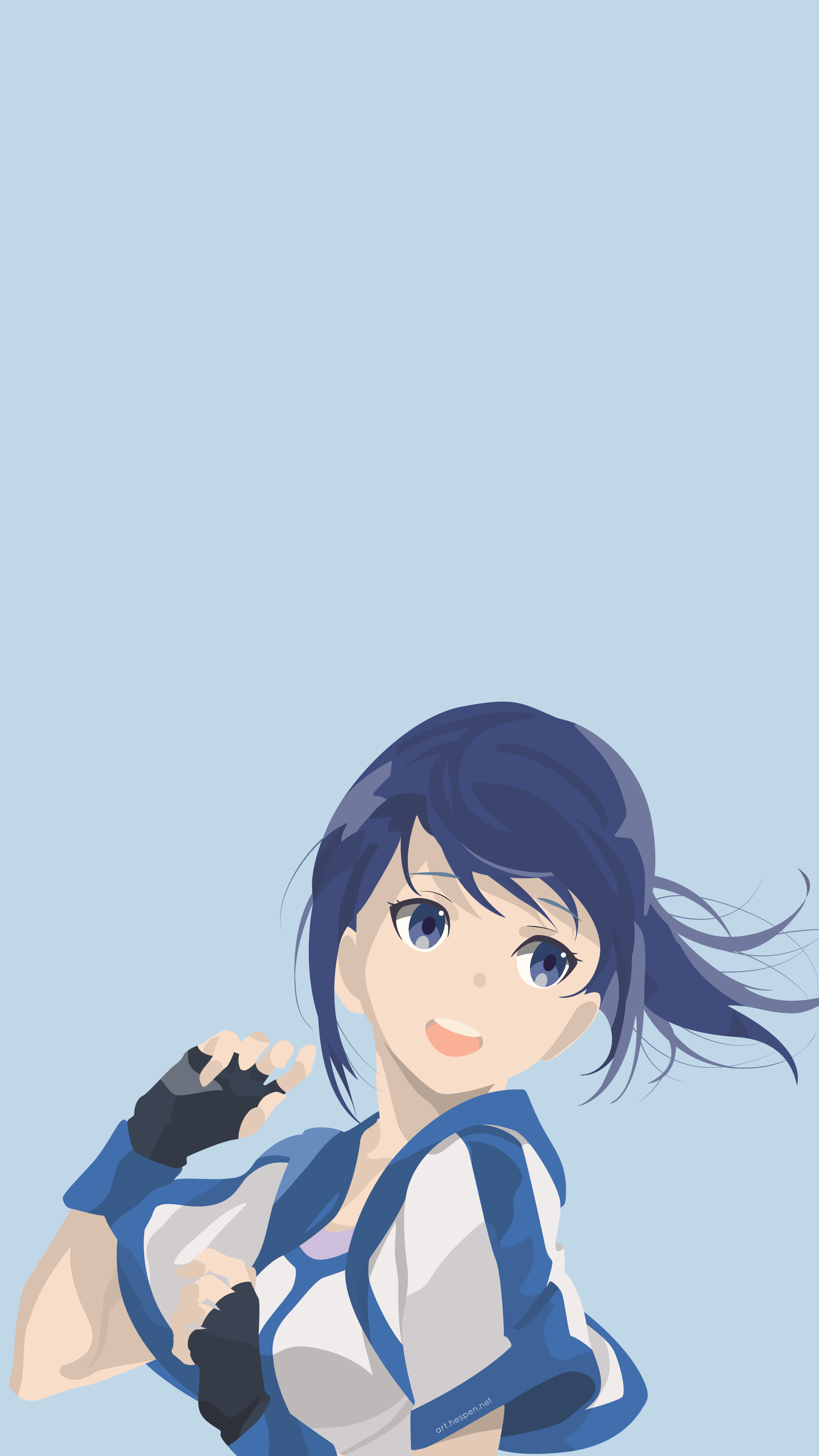 Hai To Gensou No Grimgar Mary Hai To Gensou No Grimgar Anime Girls Anime Simple Background Blue Eyes 2161x3841