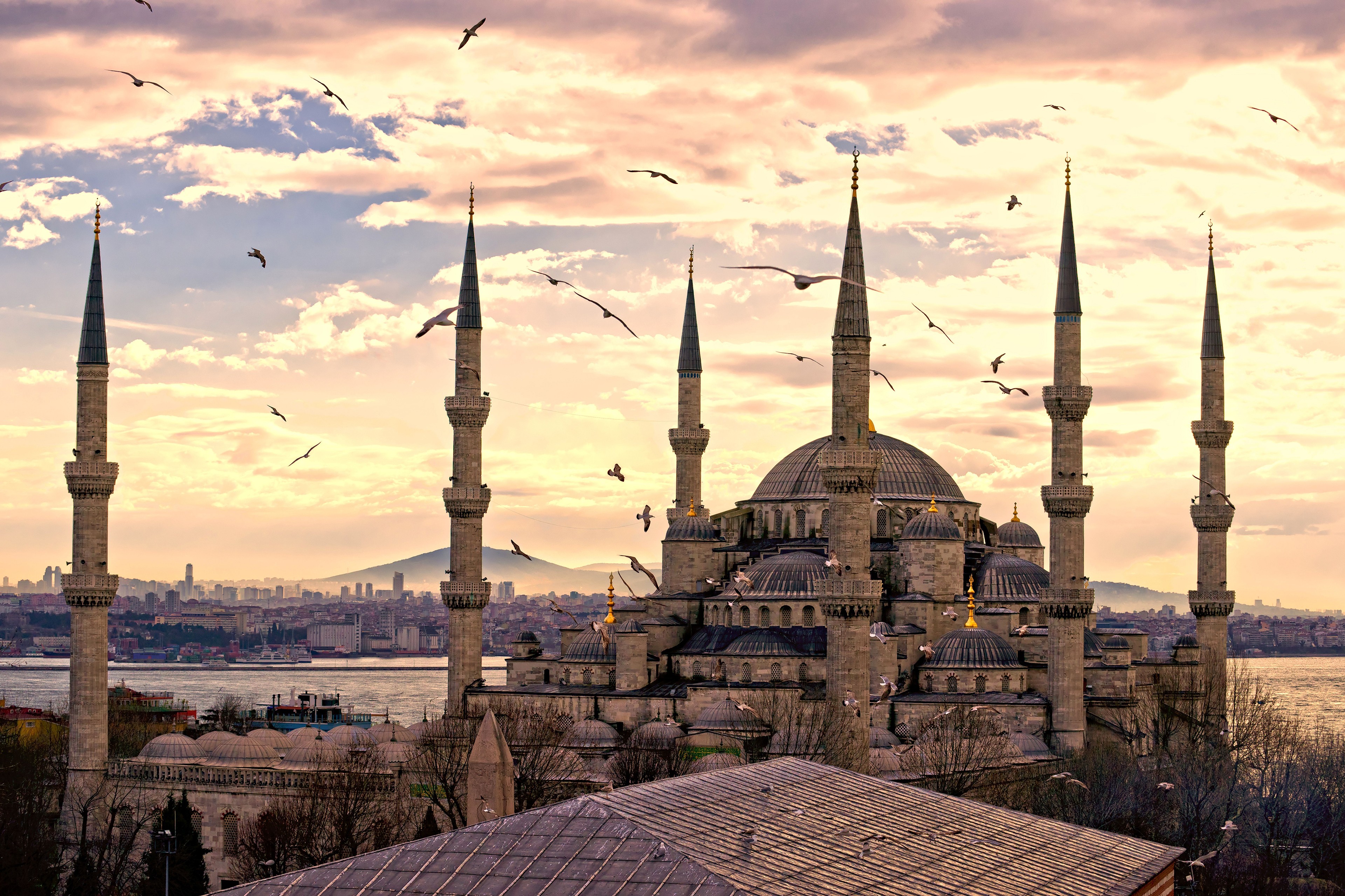 City Building Istanbul Sultan Ahmed Mosque Mosque 3840x2559