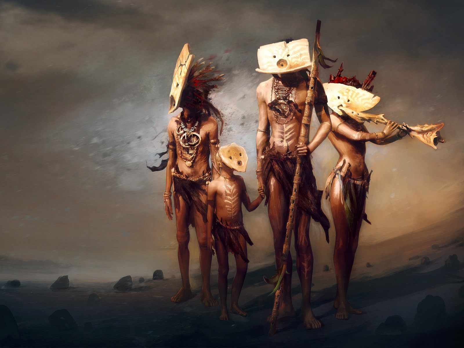 From Dust Video Games Artwork Mask Tribe Ubisoft 1600x1200