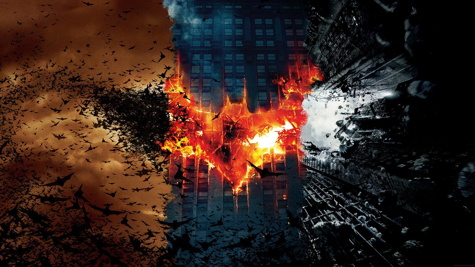 Batman Batman Begins The Dark Knight The Dark Knight Rises Movies Joker Dark Knight Trilogy Artwork  1920x1080