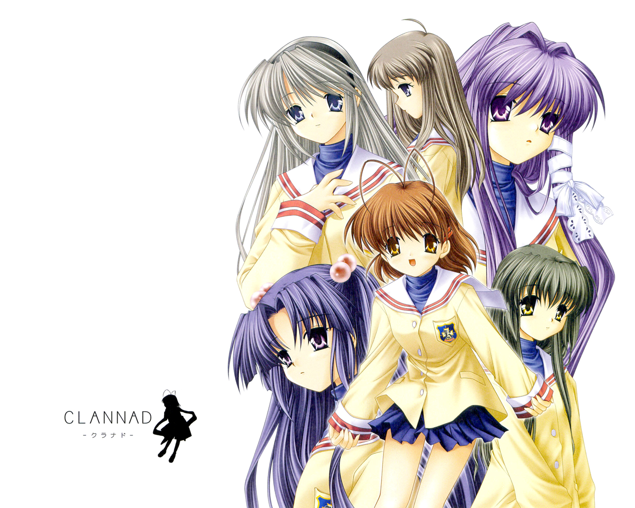 Nagisa Furukawa Tomoyo Sakagami Kotomi Ichinose Kyou Fujibayashi Fuuko Ibuki Yukine Miyazawa 1280x1024