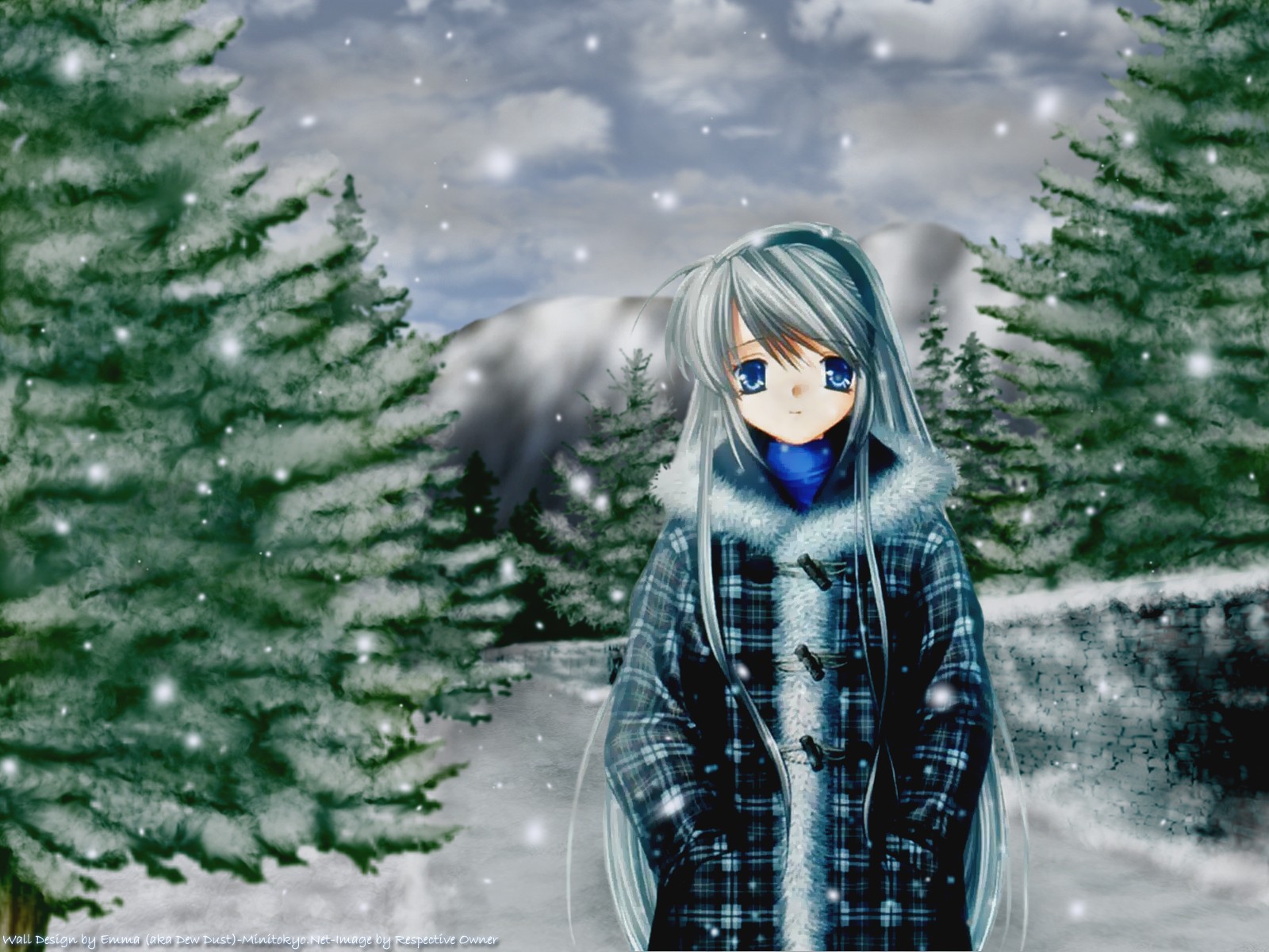 Anime Girls Clannad Snow Sakagami Tomoyo 1600x1200