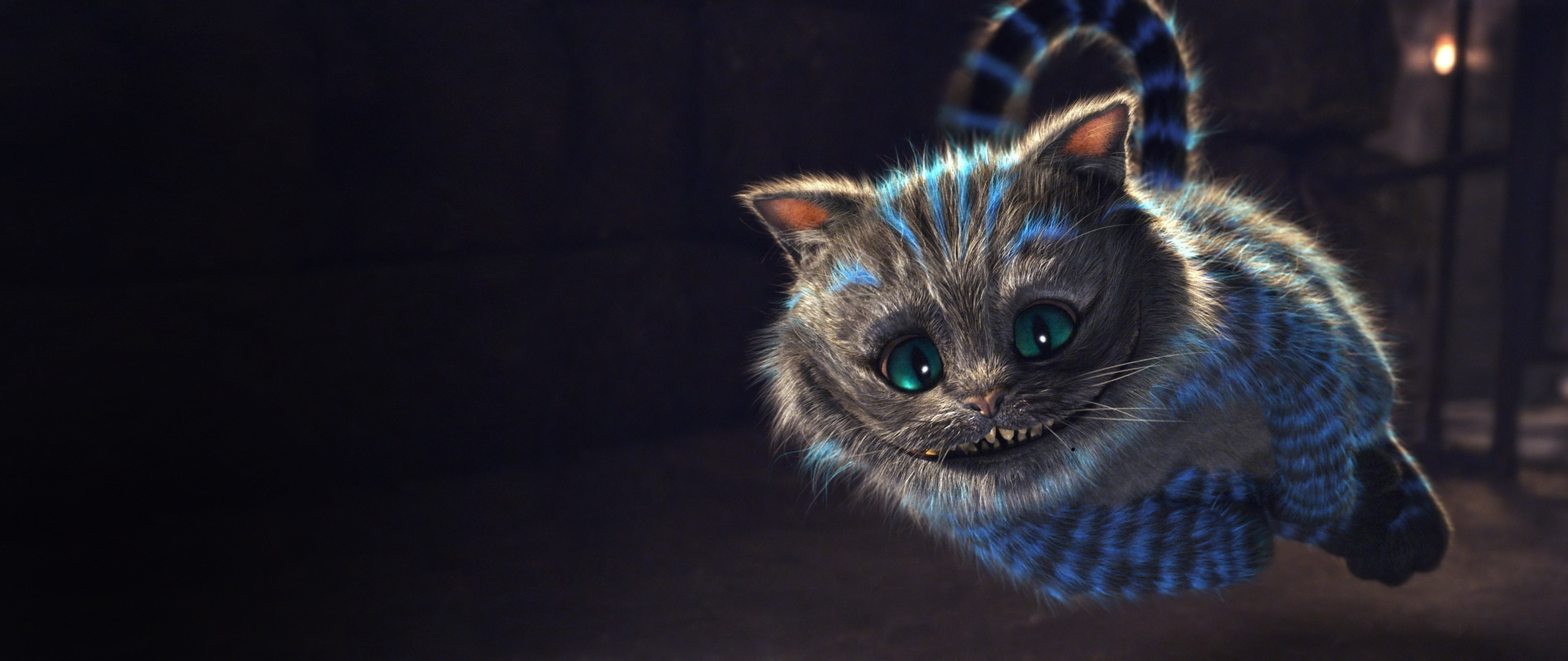 Cheshire Cat Cats Alice In Wonderland Smiling Furry Kitty 3792x1600