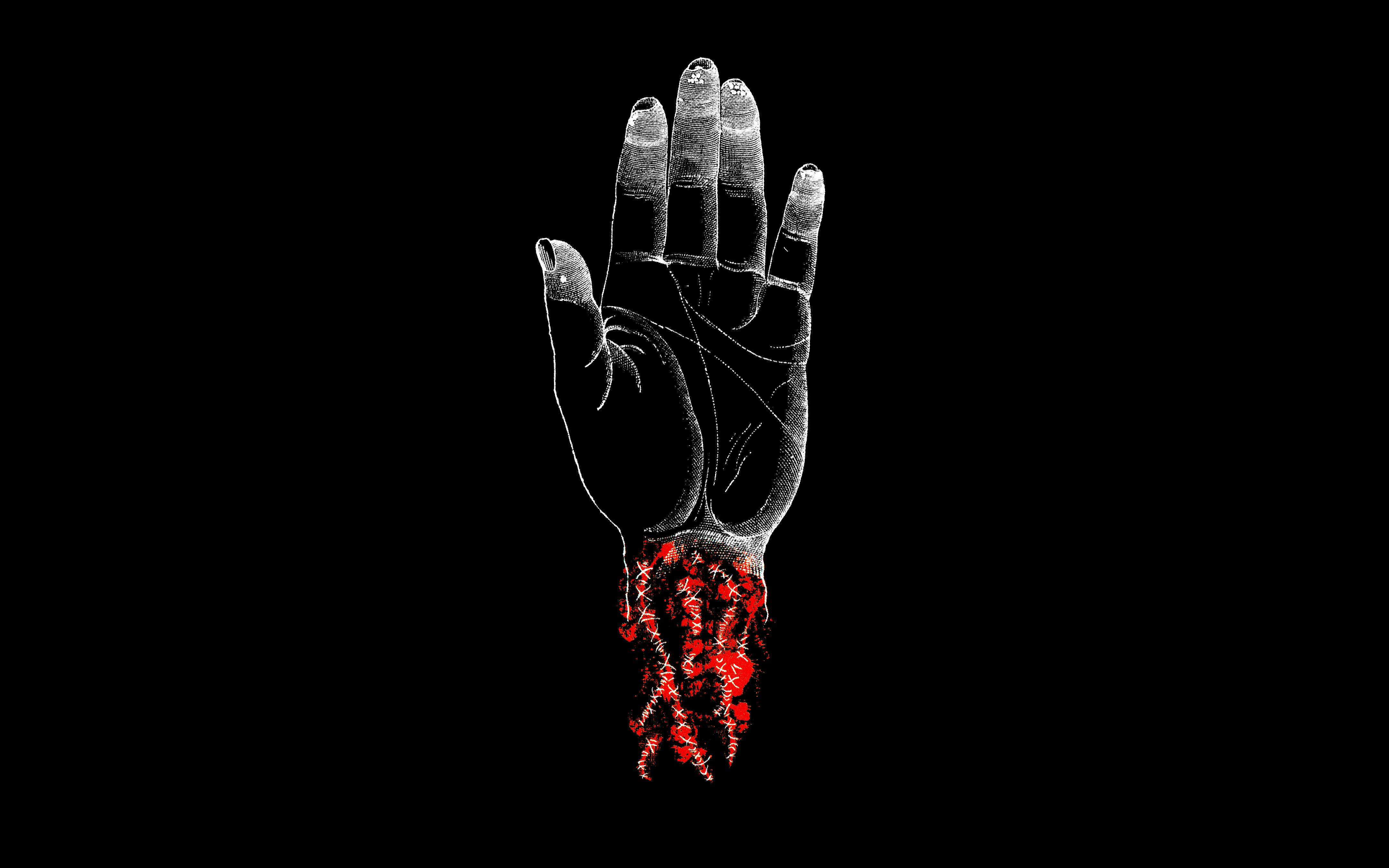 Music Black Hardcore Punk Hardcore Metalcore Cover Art Album Covers Hands Veins Red 4320x2700