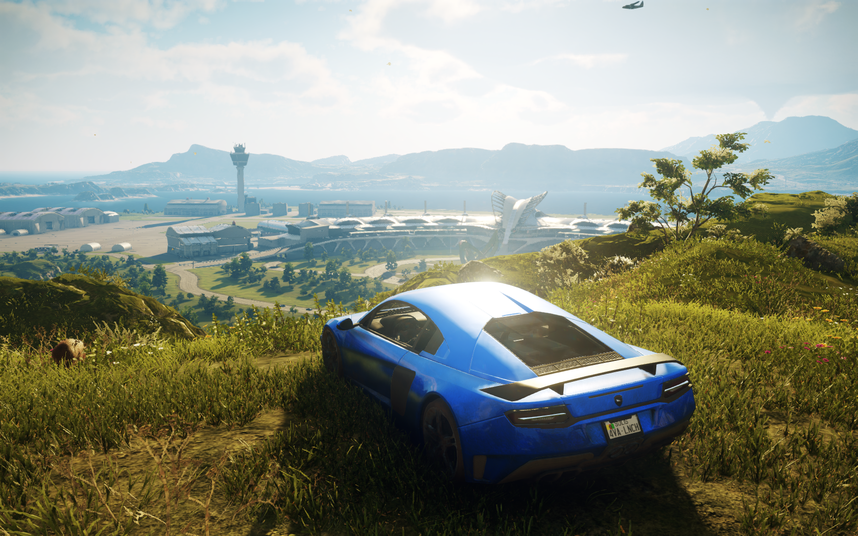 Just Cause 4 Video Games Screen Shot Car Blue Cars Vehicle 1680x1050