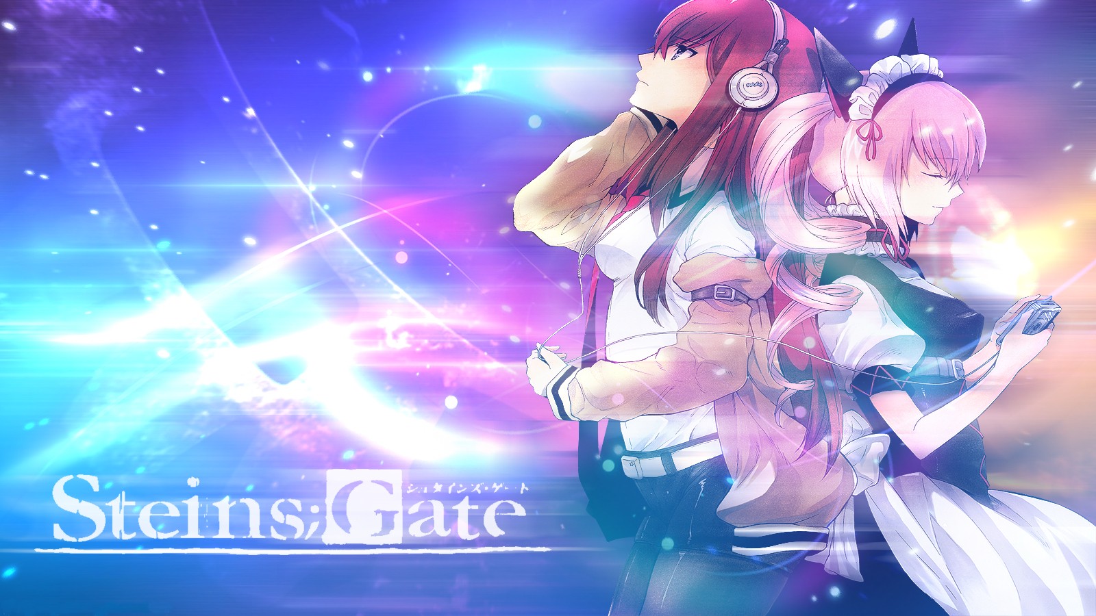Steins Gate Makise Kurisu Anime Girls Faris Nyannyan Anime 1600x900