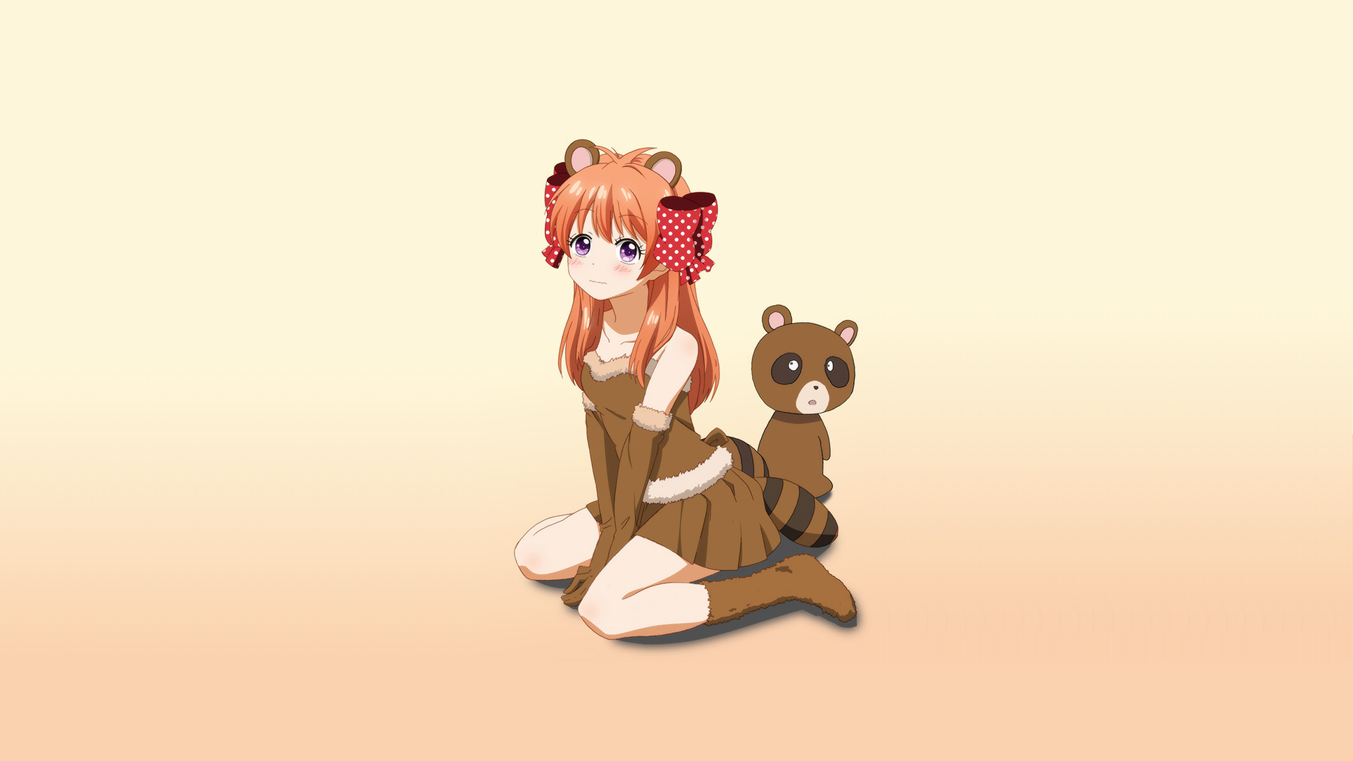 Gekkan Shoujo Nozaki Kun Sakura Chiyo Anime Anime Girls Teddy Bears 1920x1080